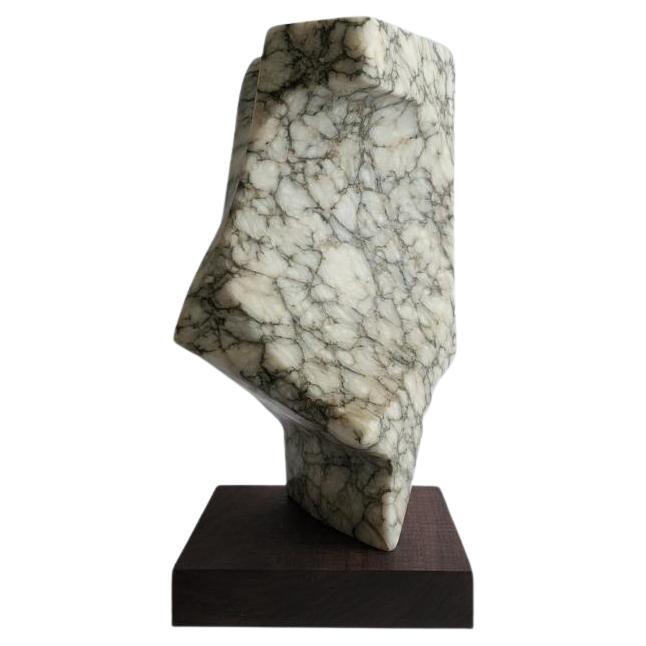  Cubist Abstract Marble Sculpture, D. Fink c. 1970s For Sale