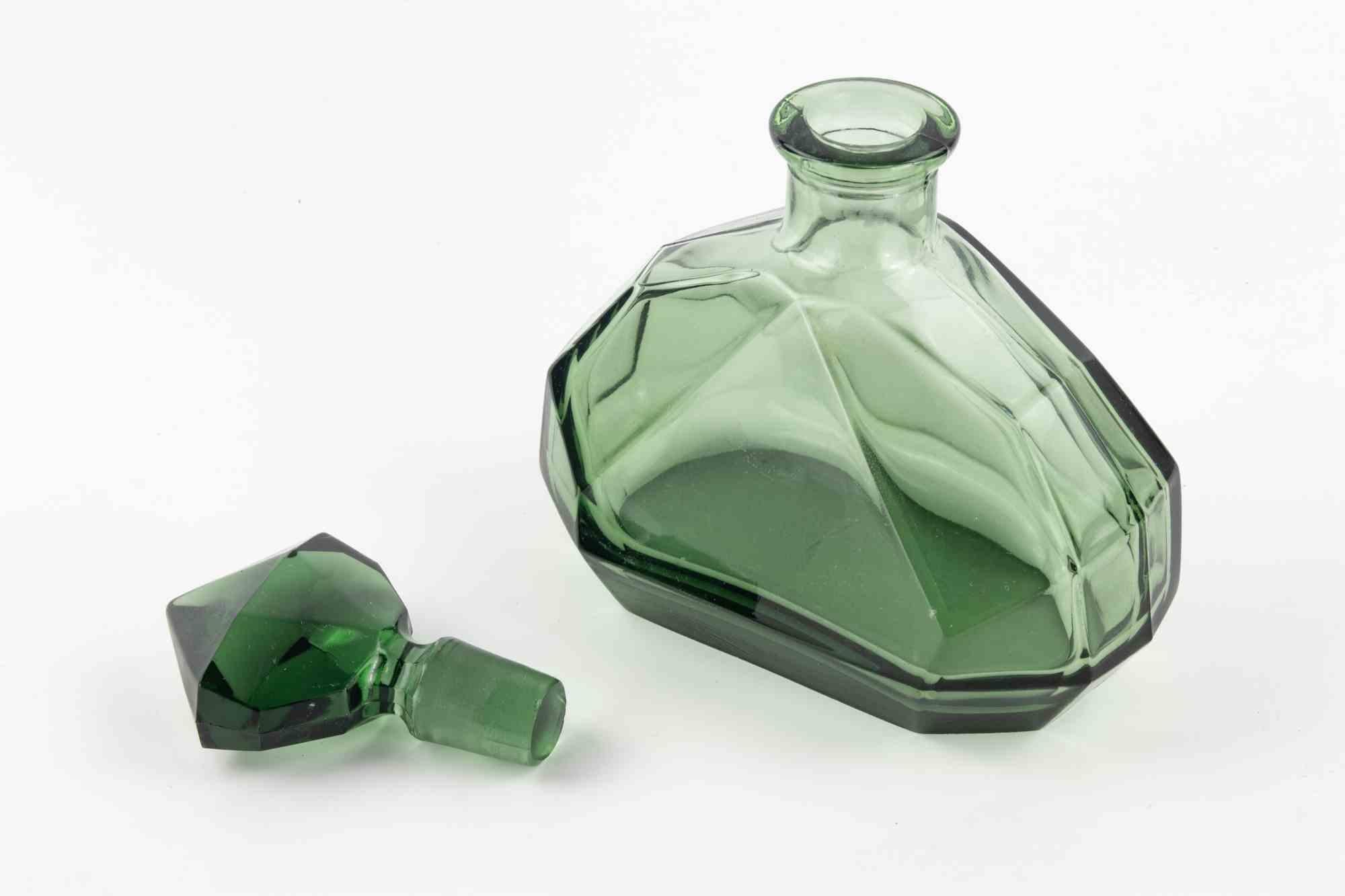 Kubistischer Art Deco Dekanter, 1930er Jahre (Mitte des 20. Jahrhunderts) im Angebot
