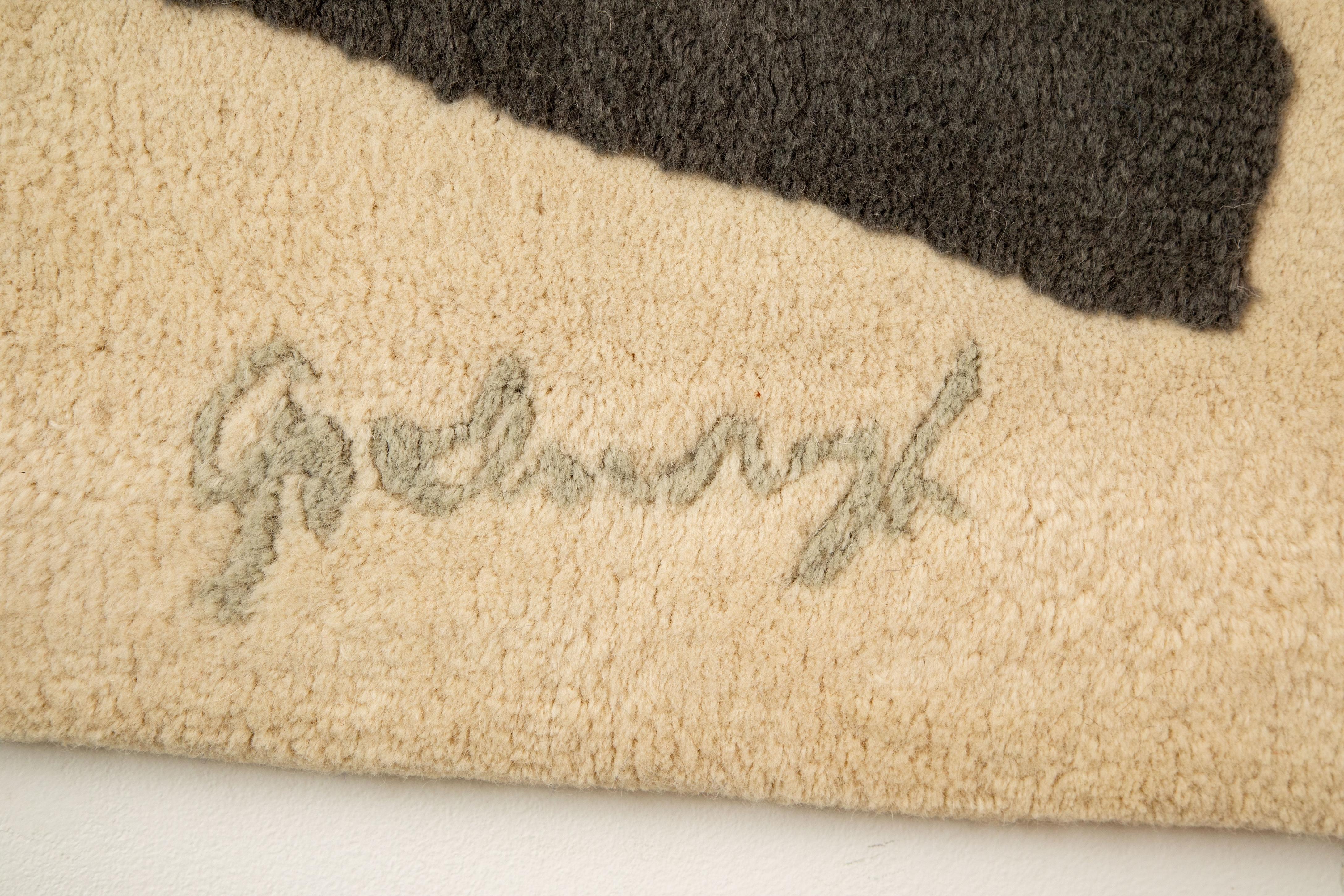 Arazzo d'epoca di ispirazione cubista di Robert Goodnough,  USA, circa 1980 in vendita 3