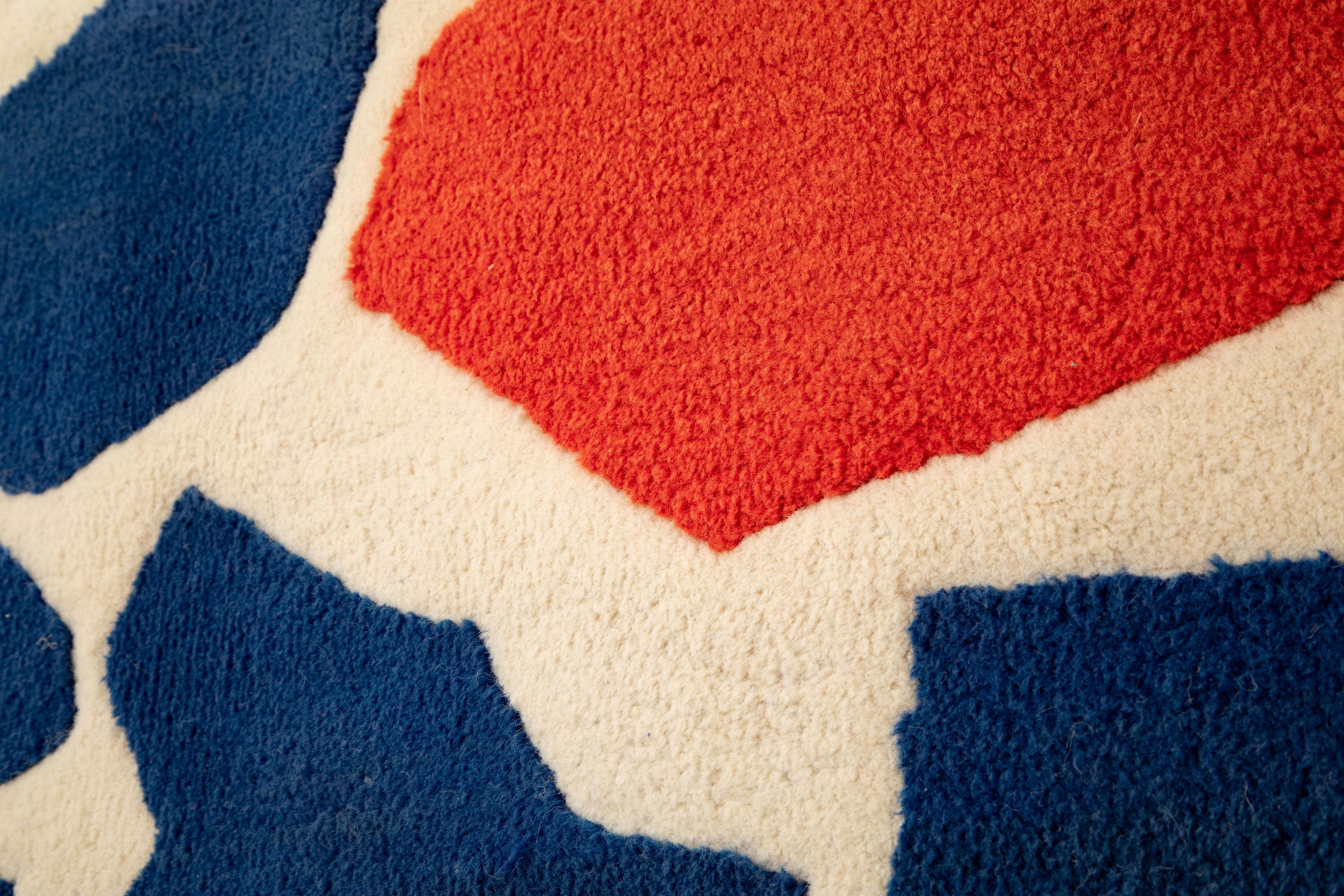 Arazzo d'epoca di ispirazione cubista di Robert Goodnough,  USA, circa 1980 in vendita 5