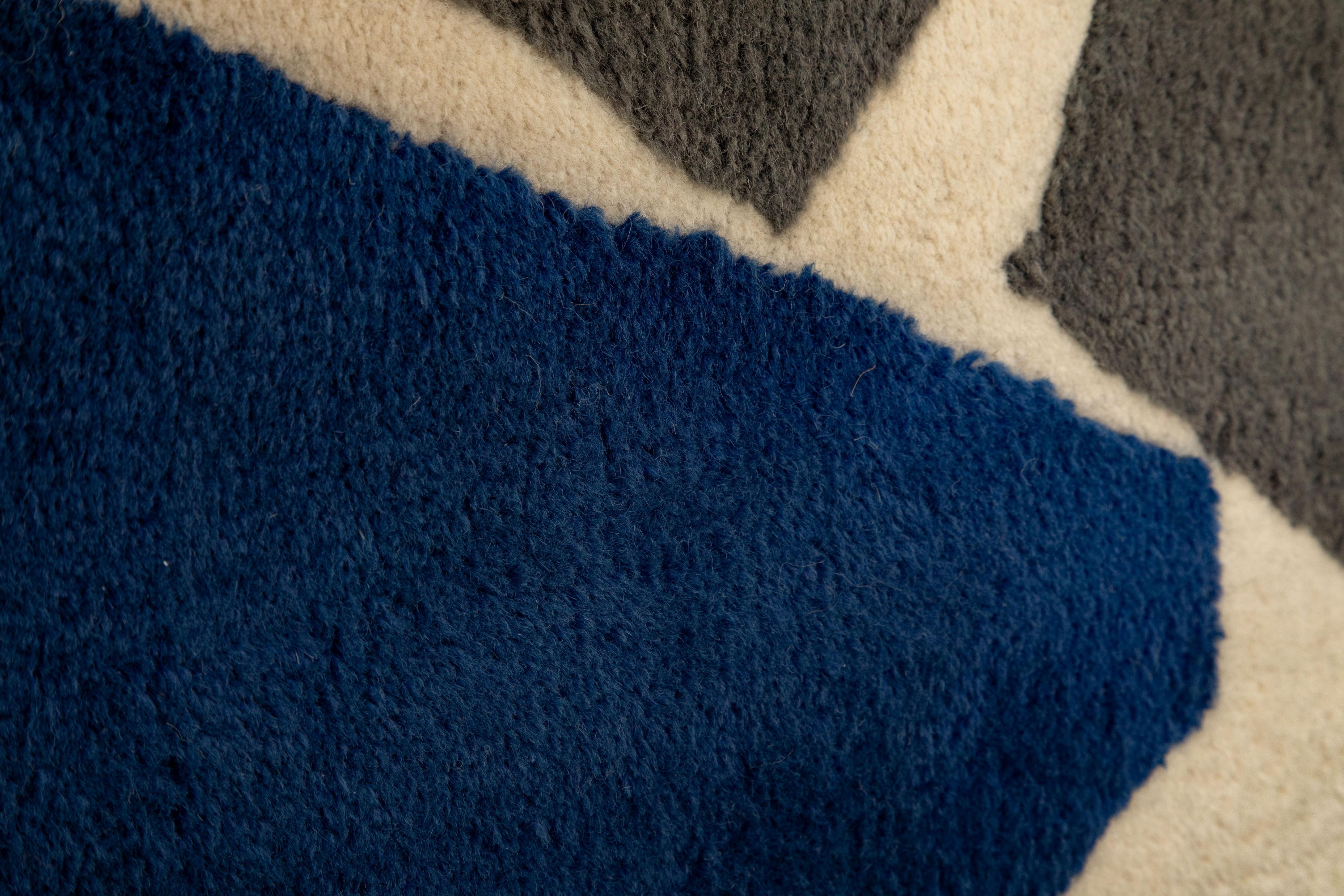 Arazzo d'epoca di ispirazione cubista di Robert Goodnough,  USA, circa 1980 in vendita 1