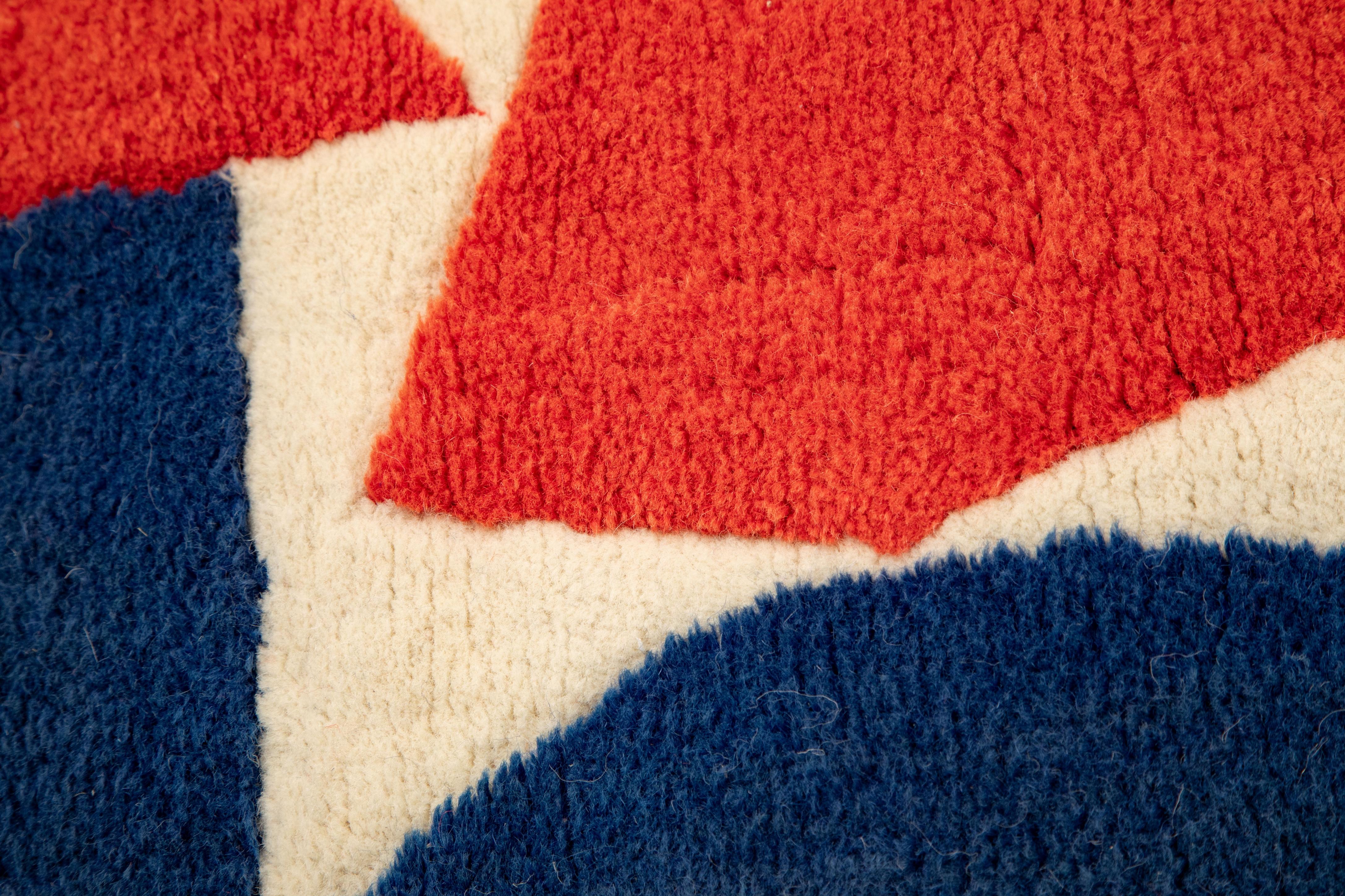 Arazzo d'epoca di ispirazione cubista di Robert Goodnough,  USA, circa 1980 in vendita 2