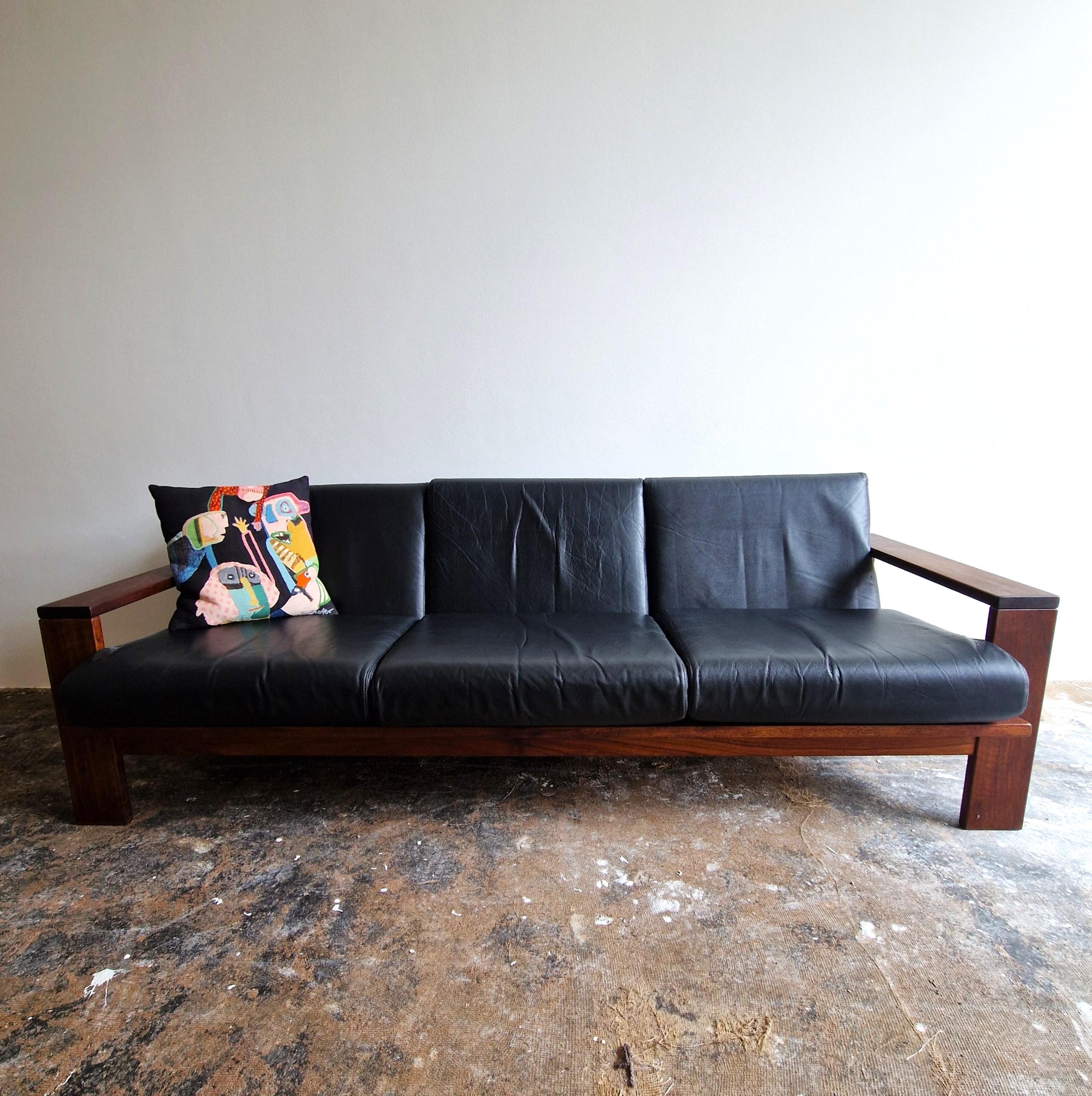 Sofa cubiste vintage à 3 places, années 1970 Bon état - En vente à Steenwijk, NL