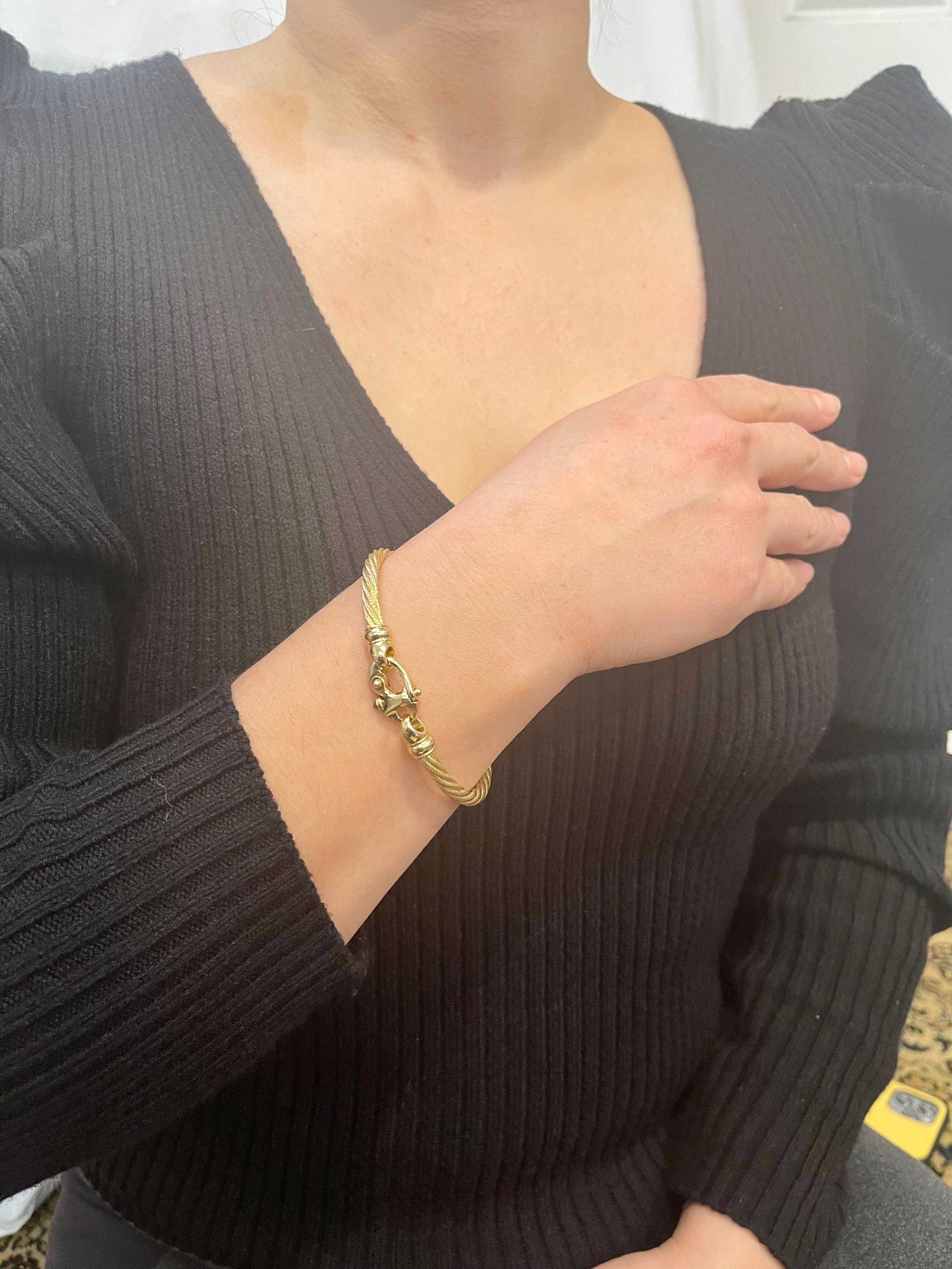 14 Karat Gelbgold Vintage Manschette Armreif Armband 30 Gramm 10