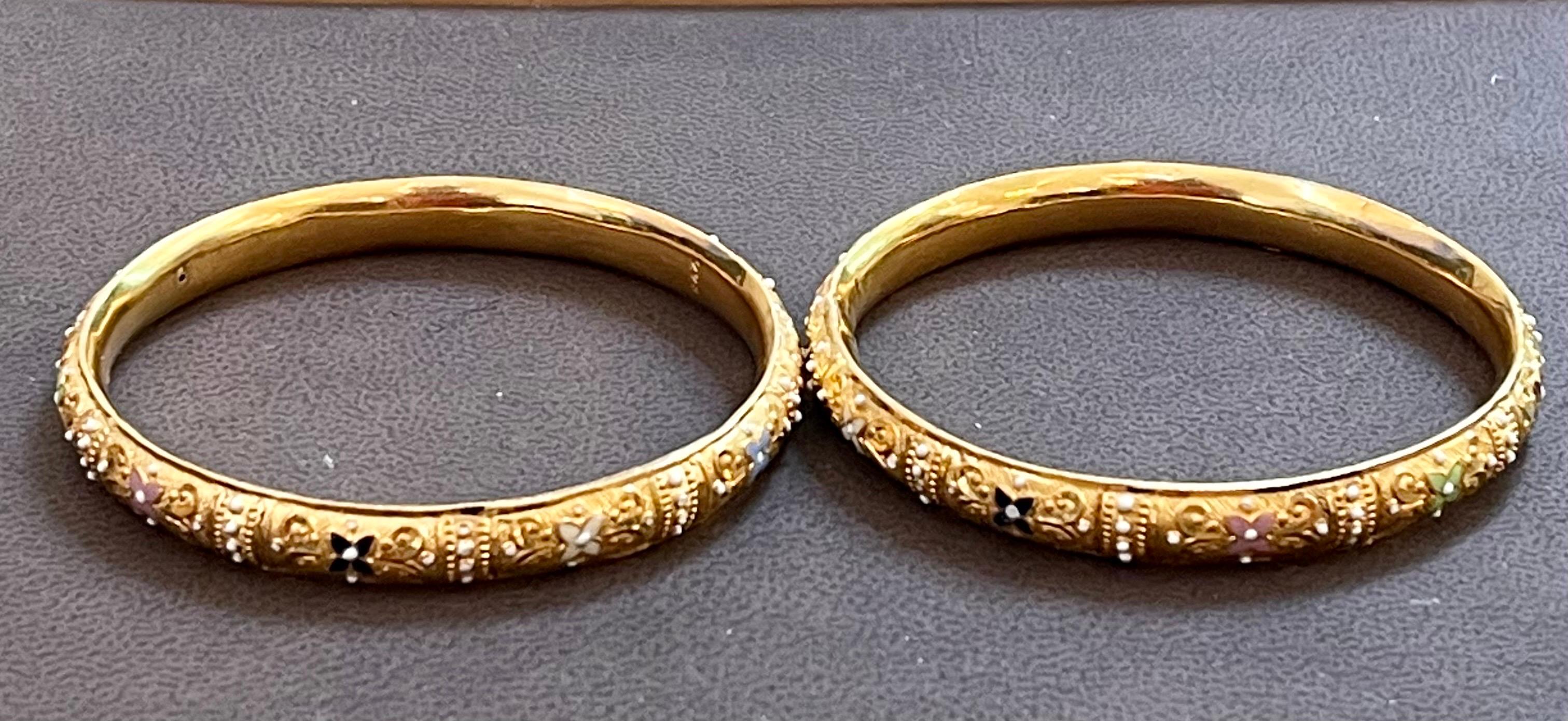 pre owned 22ct gold bangles