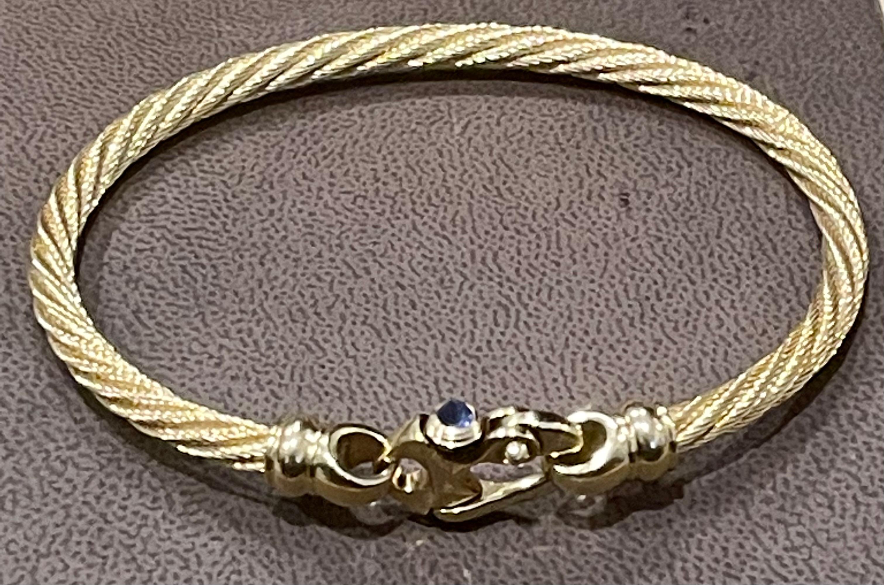 14 Karat Gelbgold Vintage Manschette Armreif Armband 30 Gramm 1