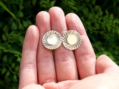 Gemelos vintage de oro amarillo de 9 quilates