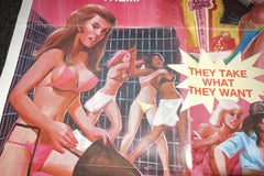 Vintage Cult 'B' Hollywood Movie Poster, "10 Violent Women", 1982, One of a Kind