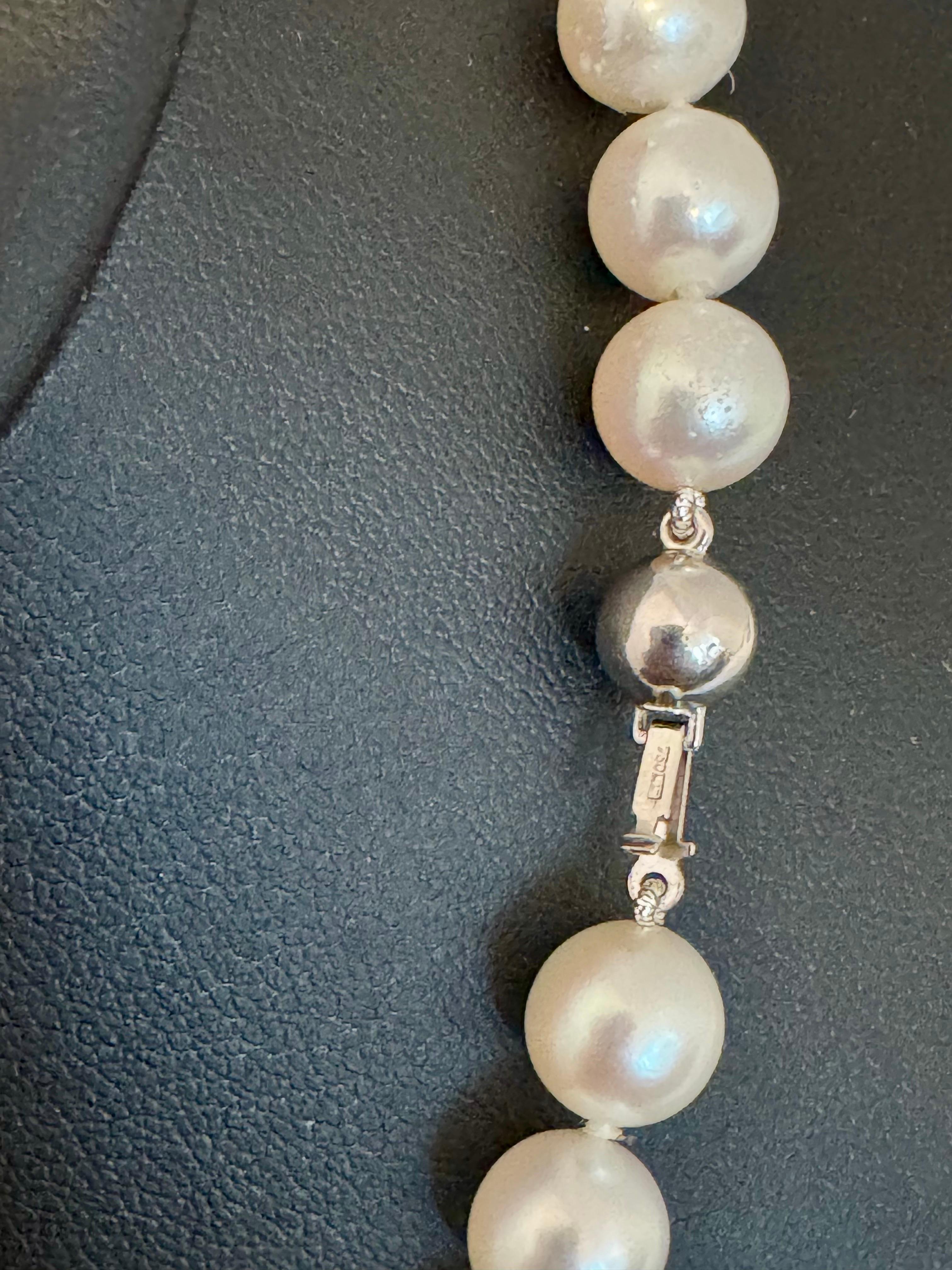 Donna Perla Akoya coltivata vintage  Lunghezza della collana 17