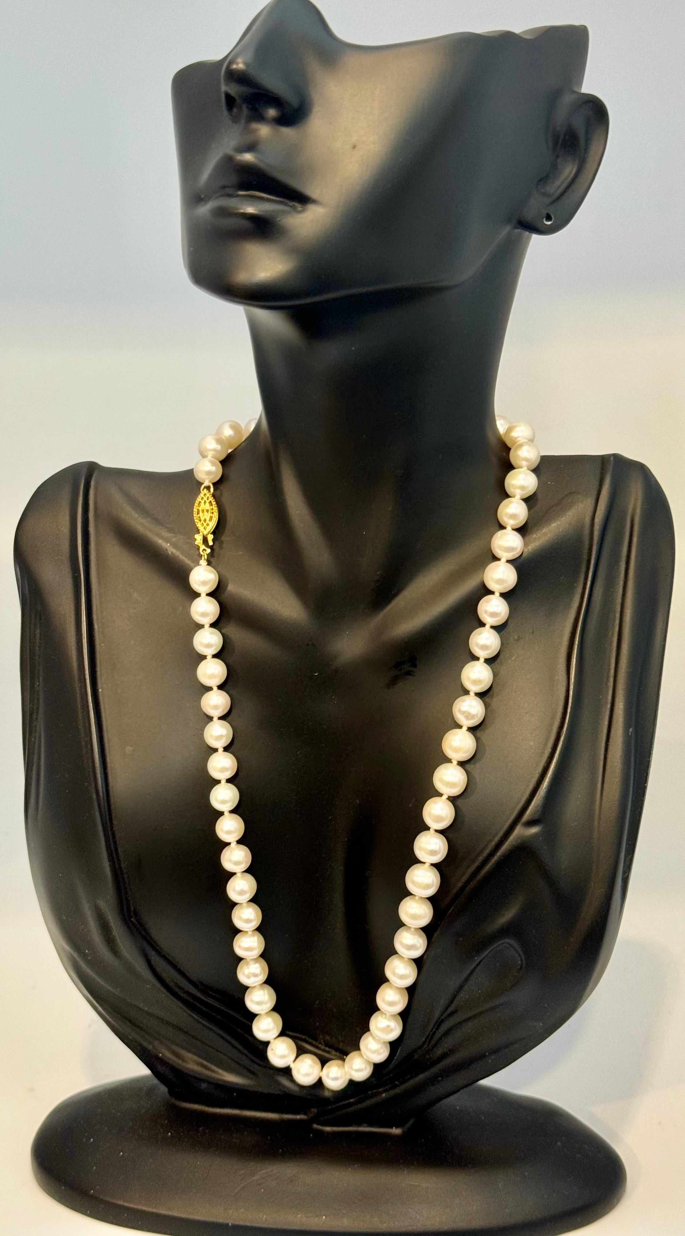 Vintage Cultured Akoya Pearl  Necklace Length 18