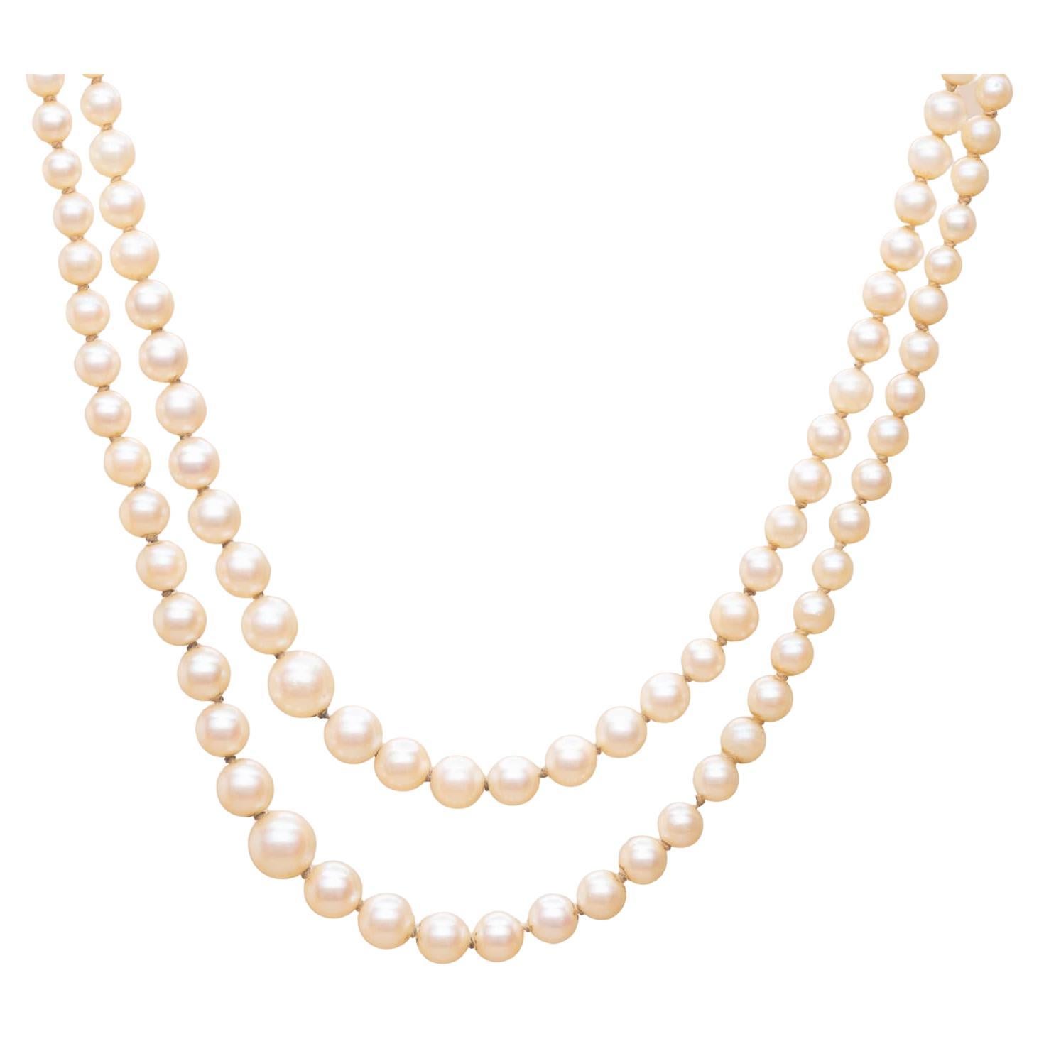 Vintage Cultured and Fine Pearl Necklace