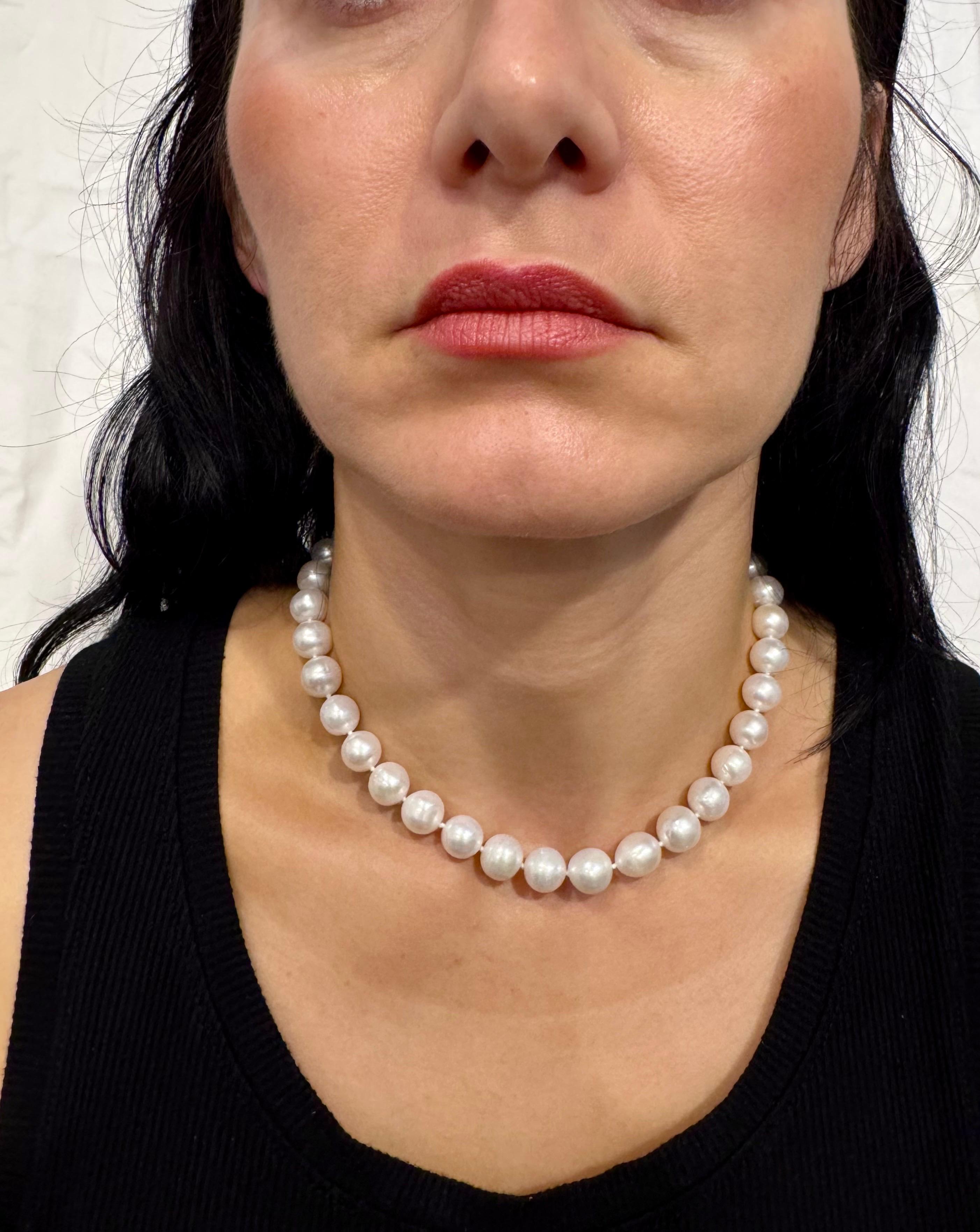 Vintage Cultured Chinees Perlenkette Länge 15