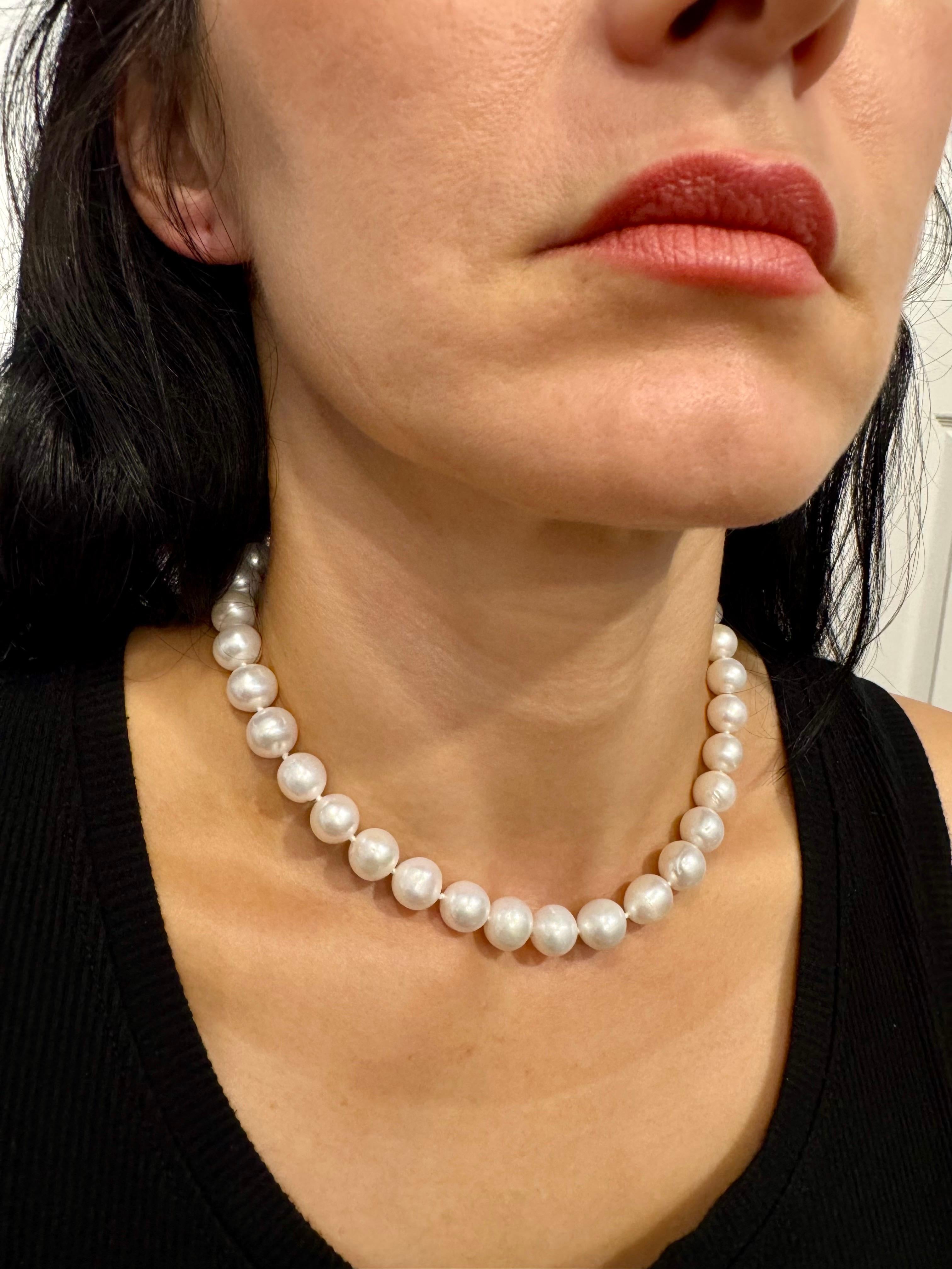 Vintage Cultured Chinees Perlenkette Länge 15