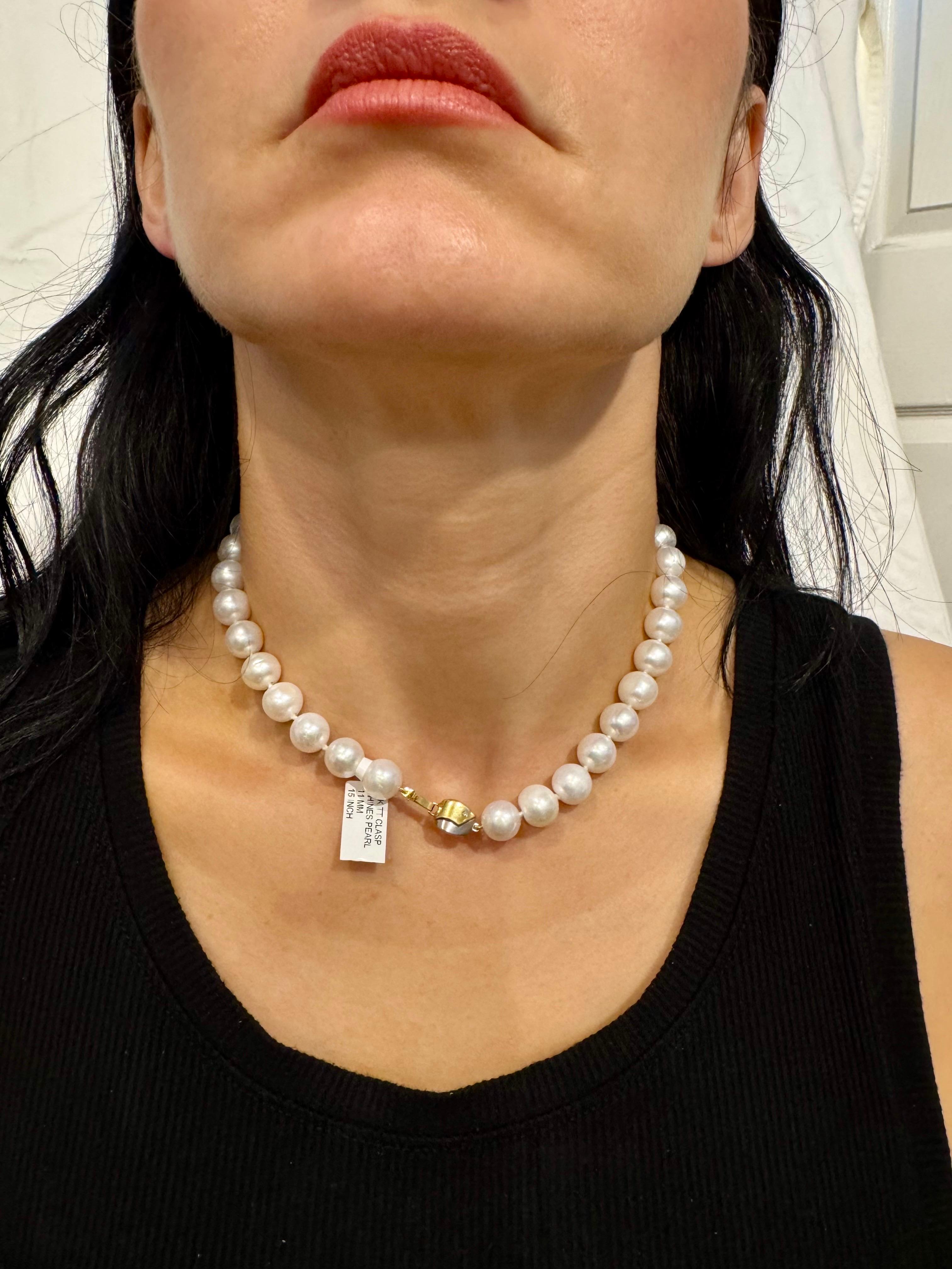 Vintage Cultured Chinees Perlenkette Länge 15