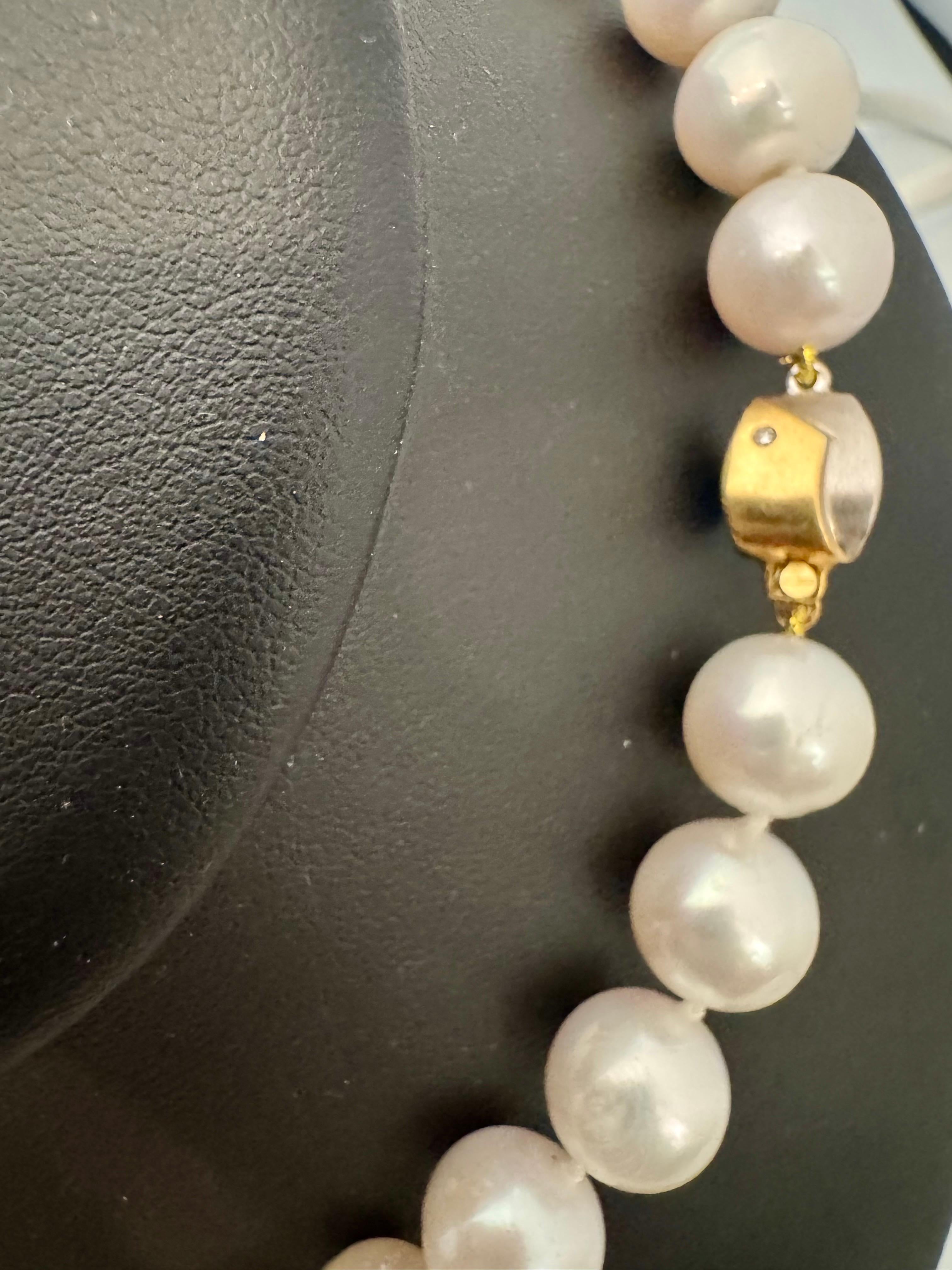 Vintage Cultured Chinees Perlenkette Länge 15