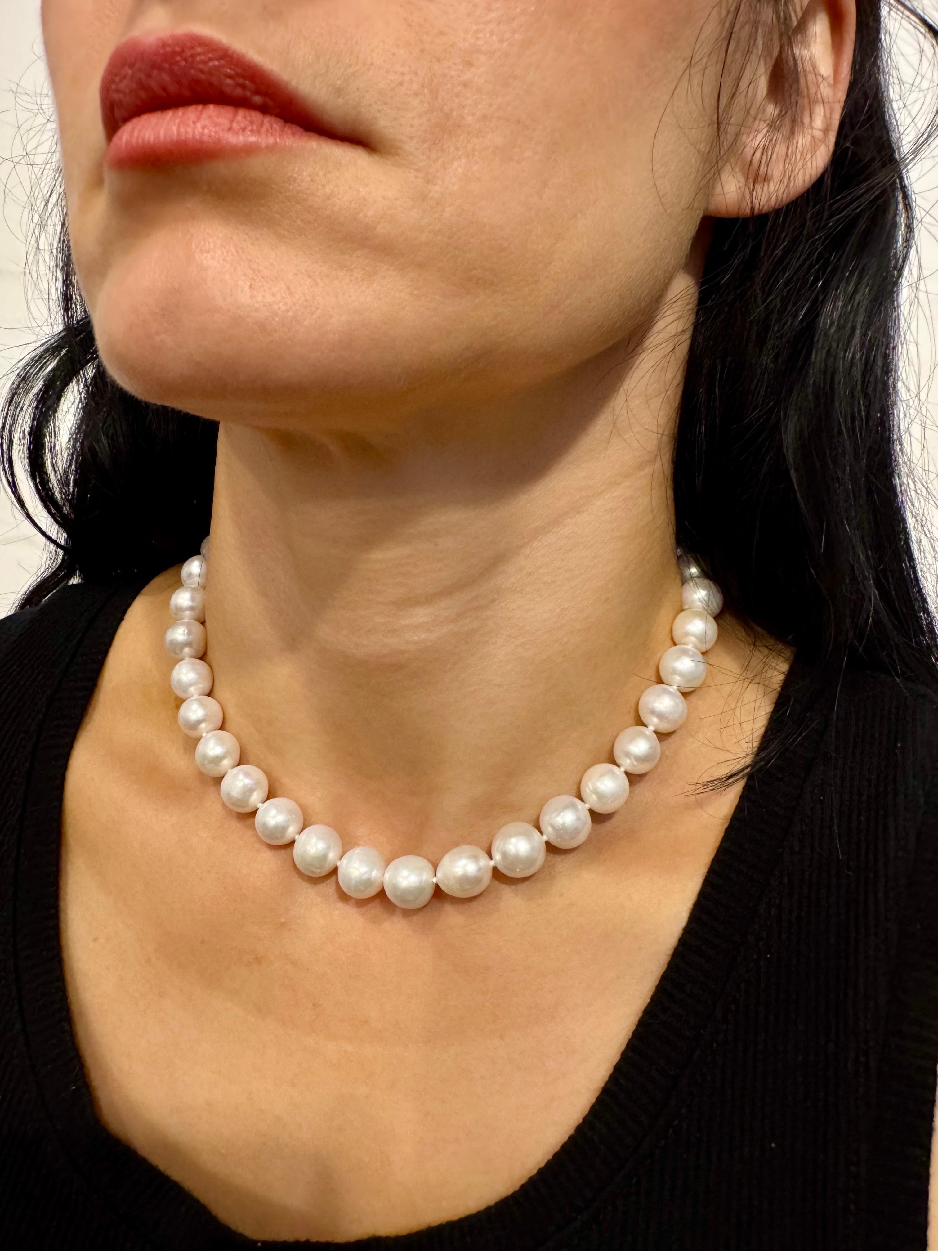 Vintage Cultured Chinees Perlenkette Länge 15