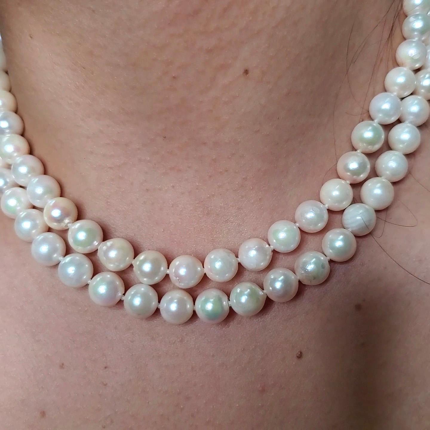 vintage japanese pearl necklace