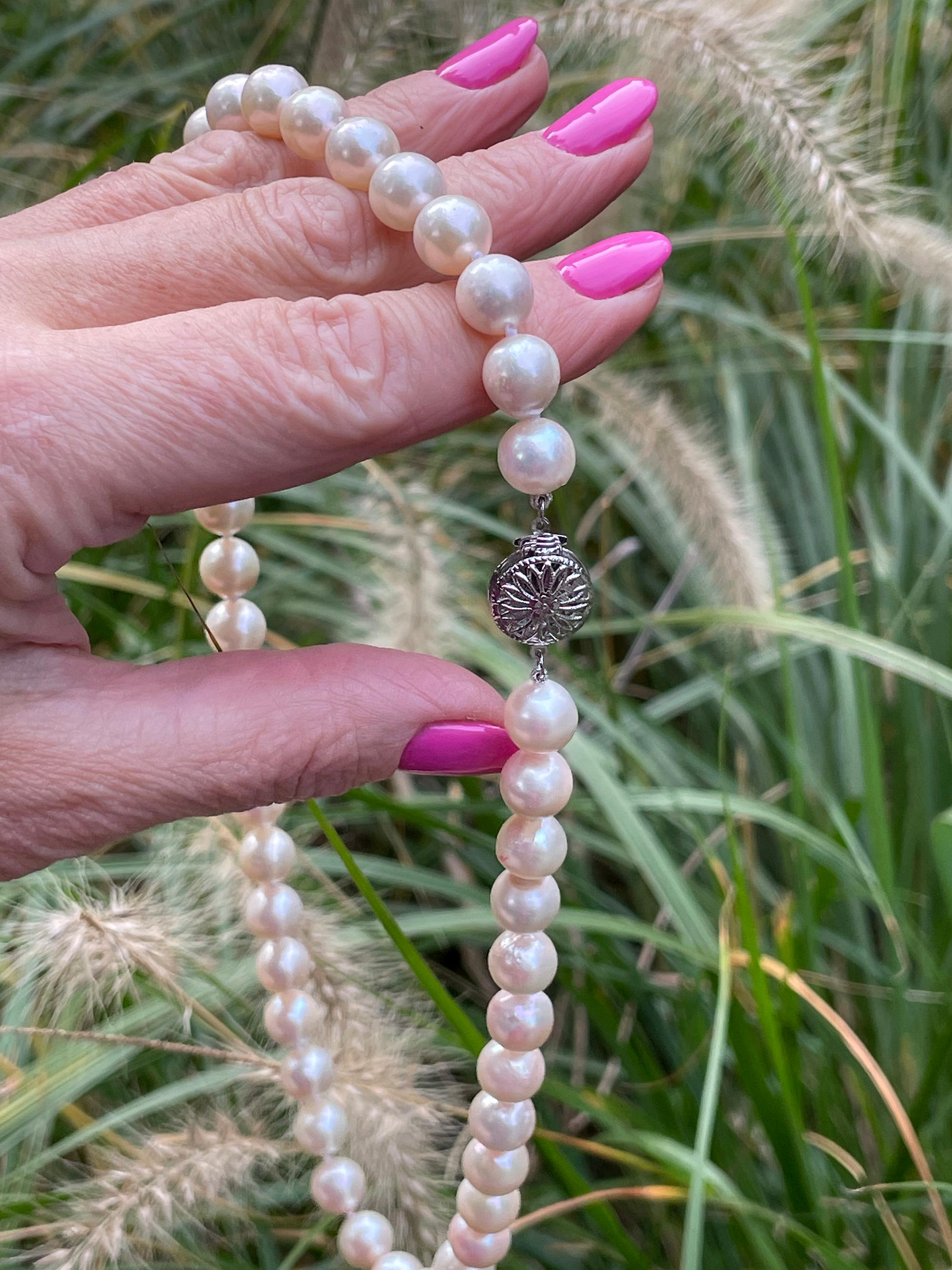 vintage japanese pearl necklace