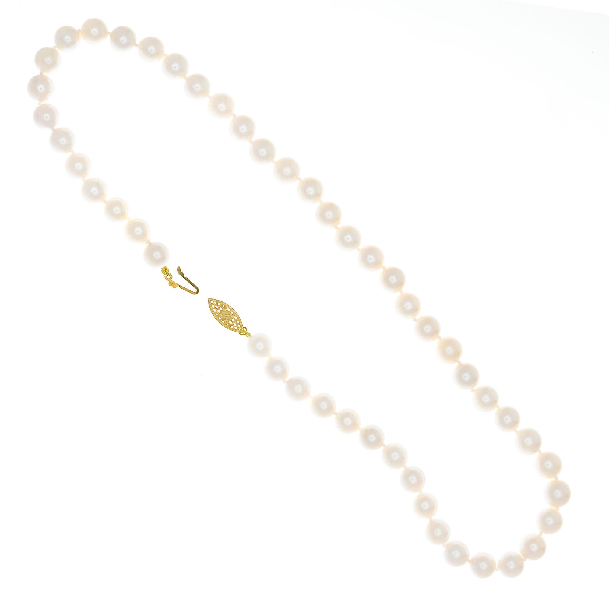vintage cultured pearl necklace