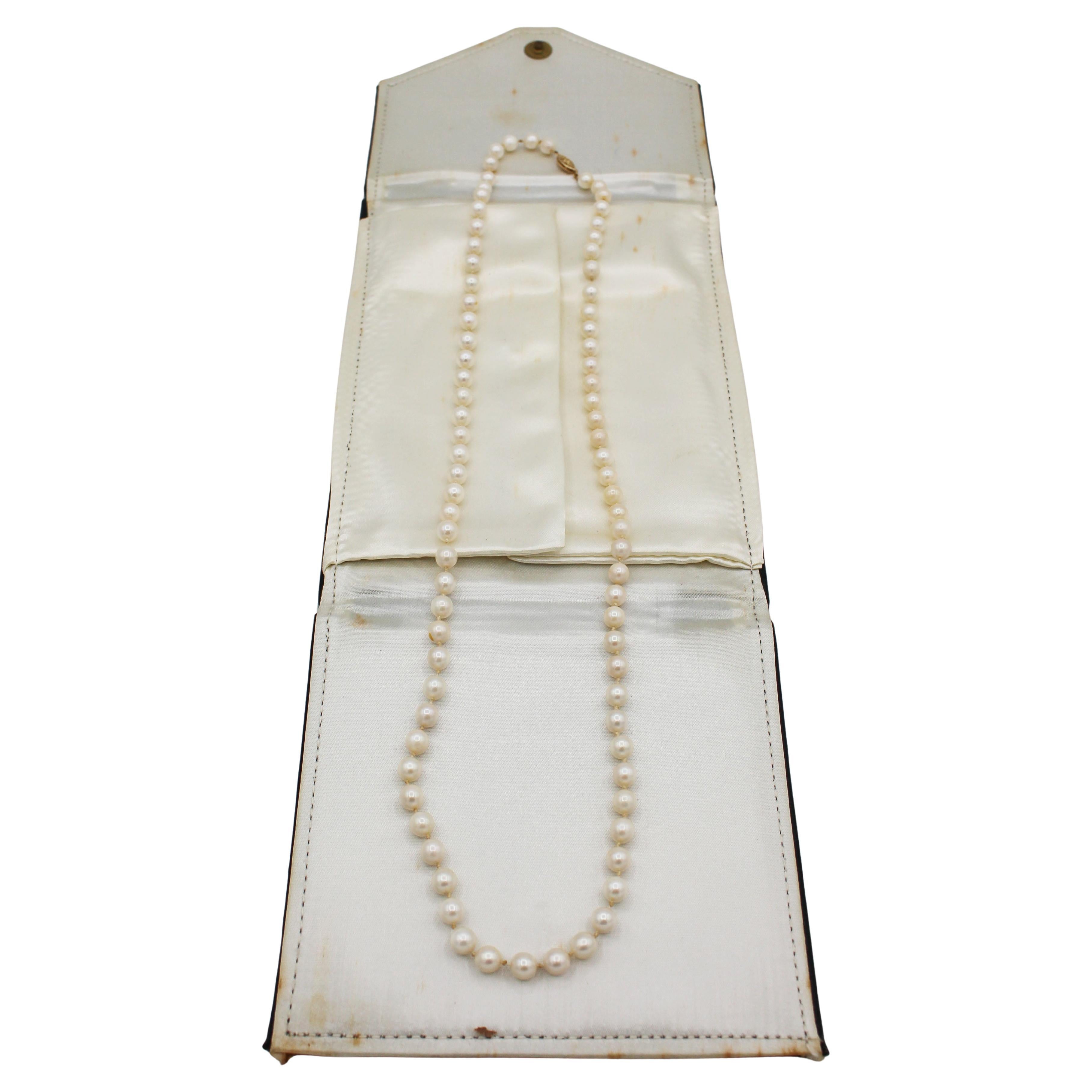 Collier de perles de culture vintage