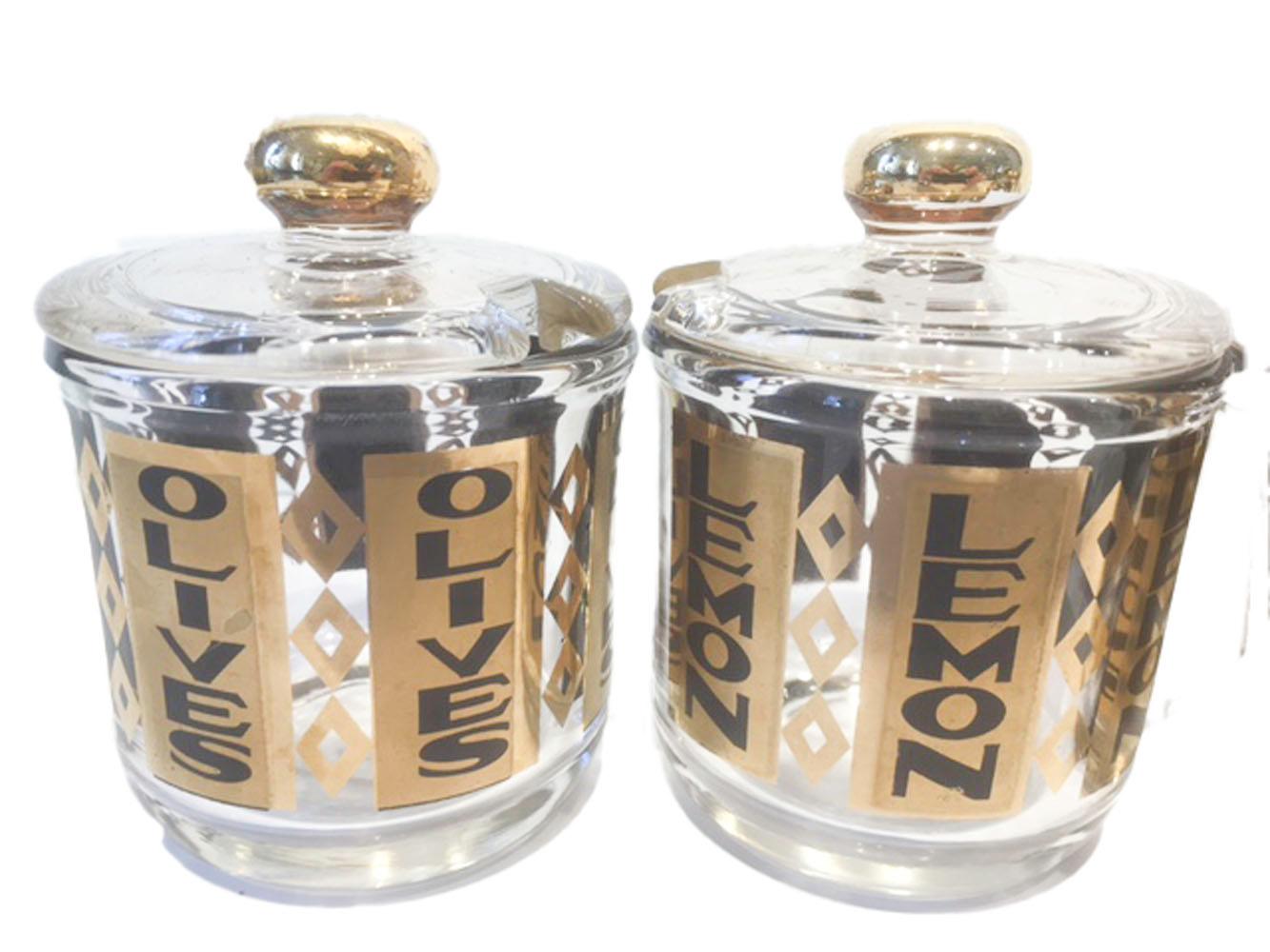 bar garnish jars