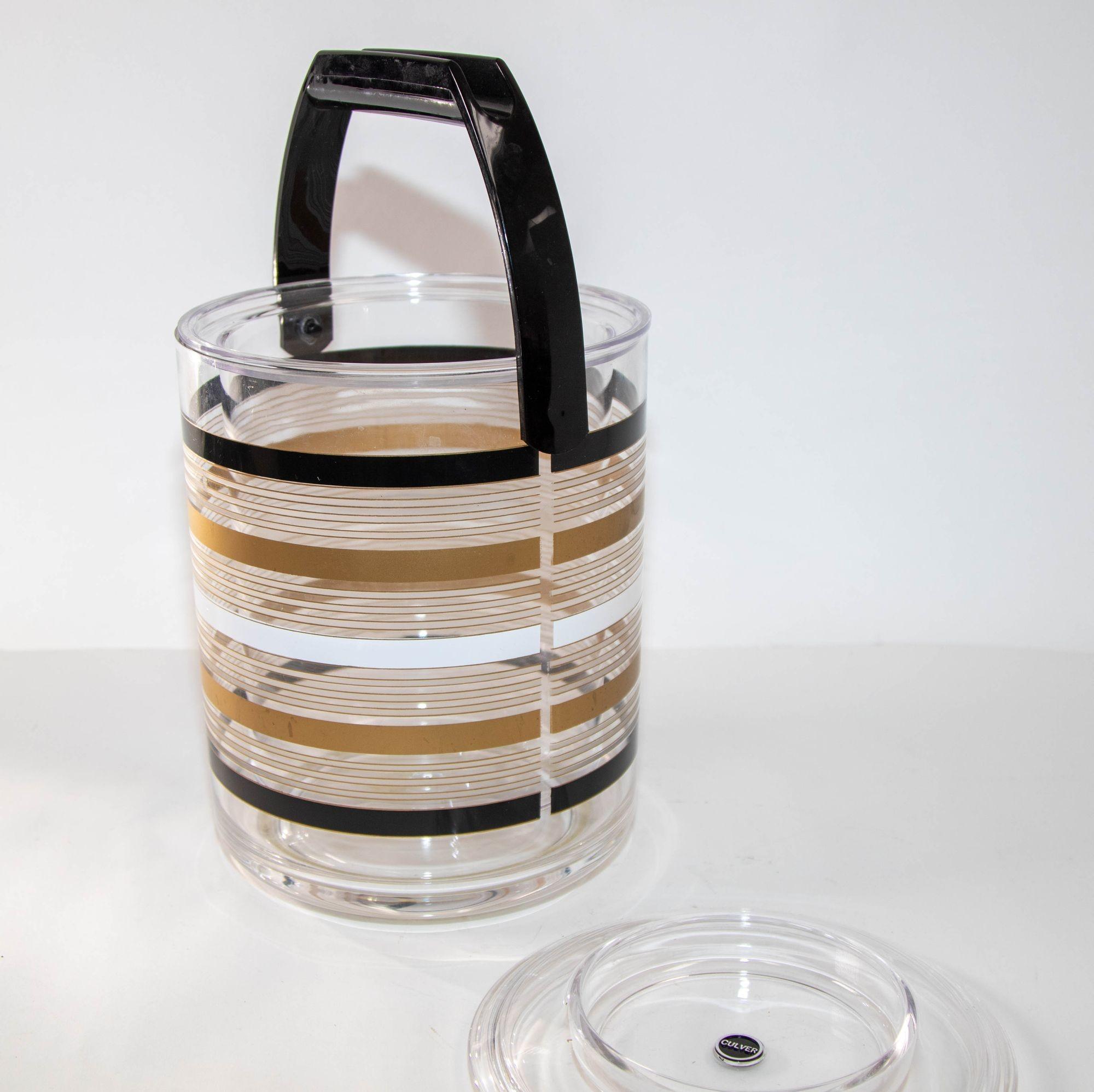 Vintage Culver Ice Bucket Lucite Acrylic Retro 1970 For Sale at 1stDibs