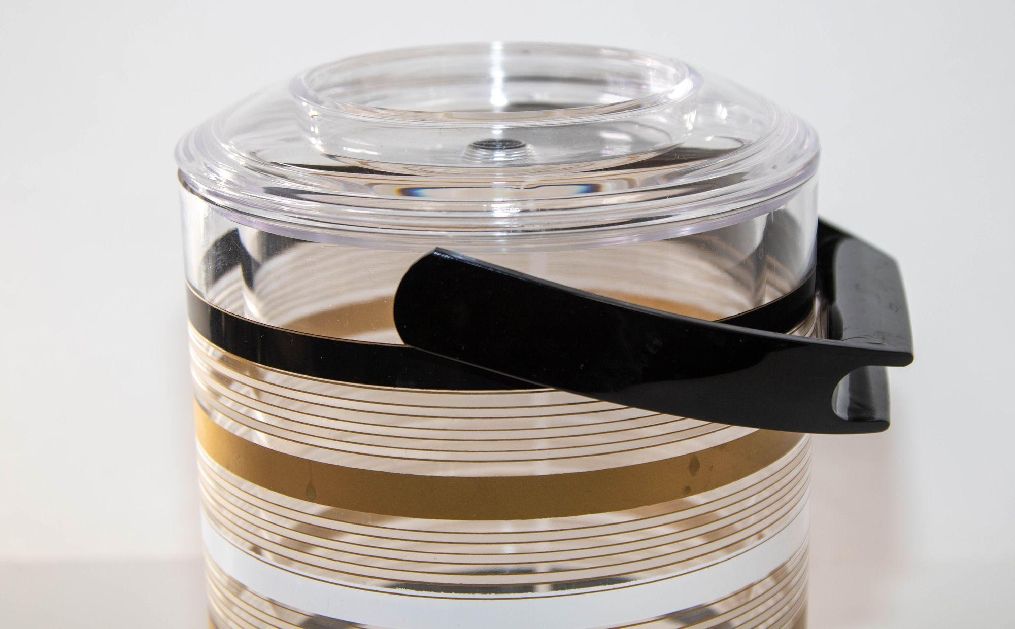 Vintage Culver Ice Bucket Lucite Acrylic Retro 1970 For Sale at 1stDibs