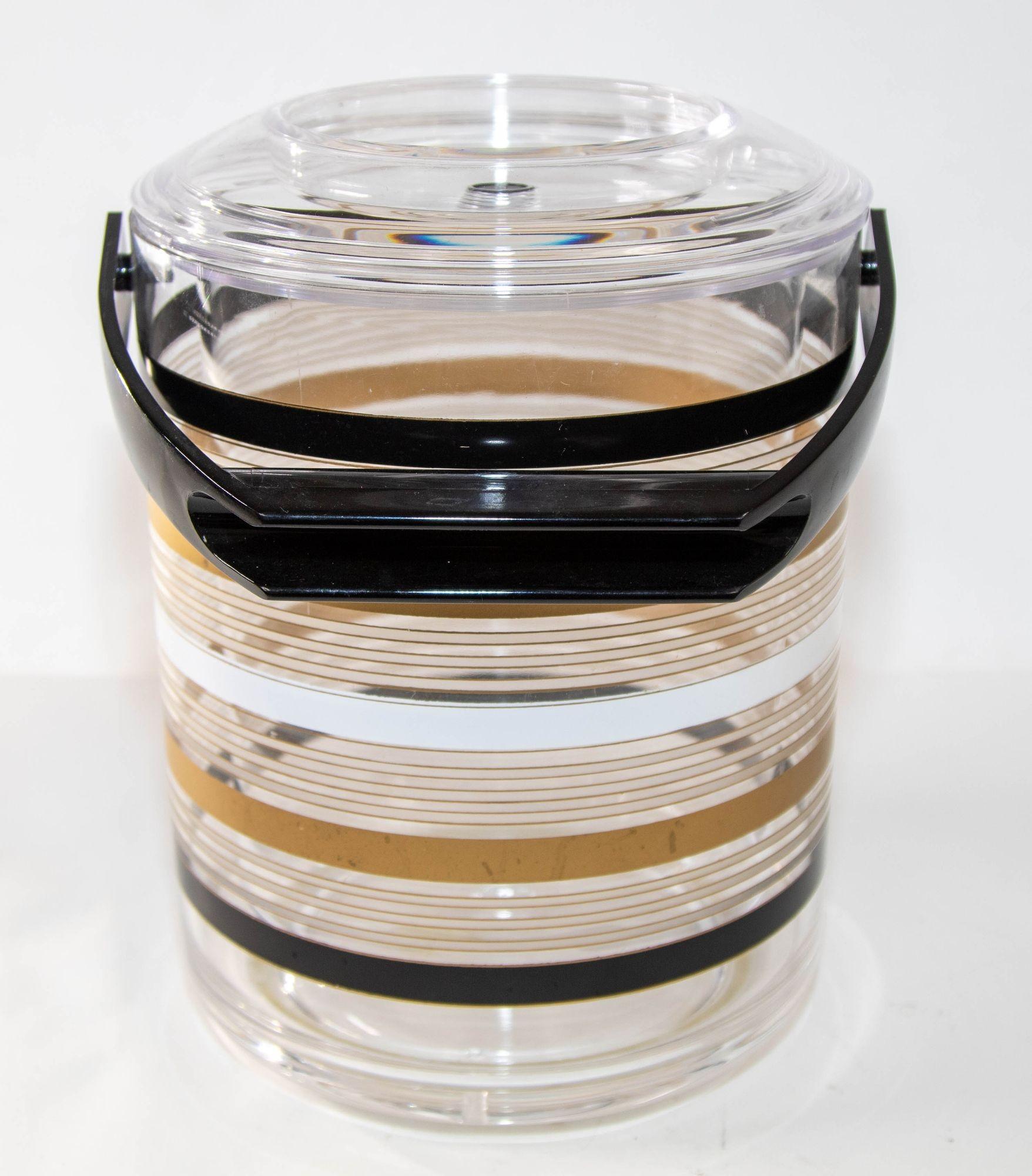 Vintage Culver Ice Bucket Lucite Acrylic Retro 1970 For Sale at 1stDibs