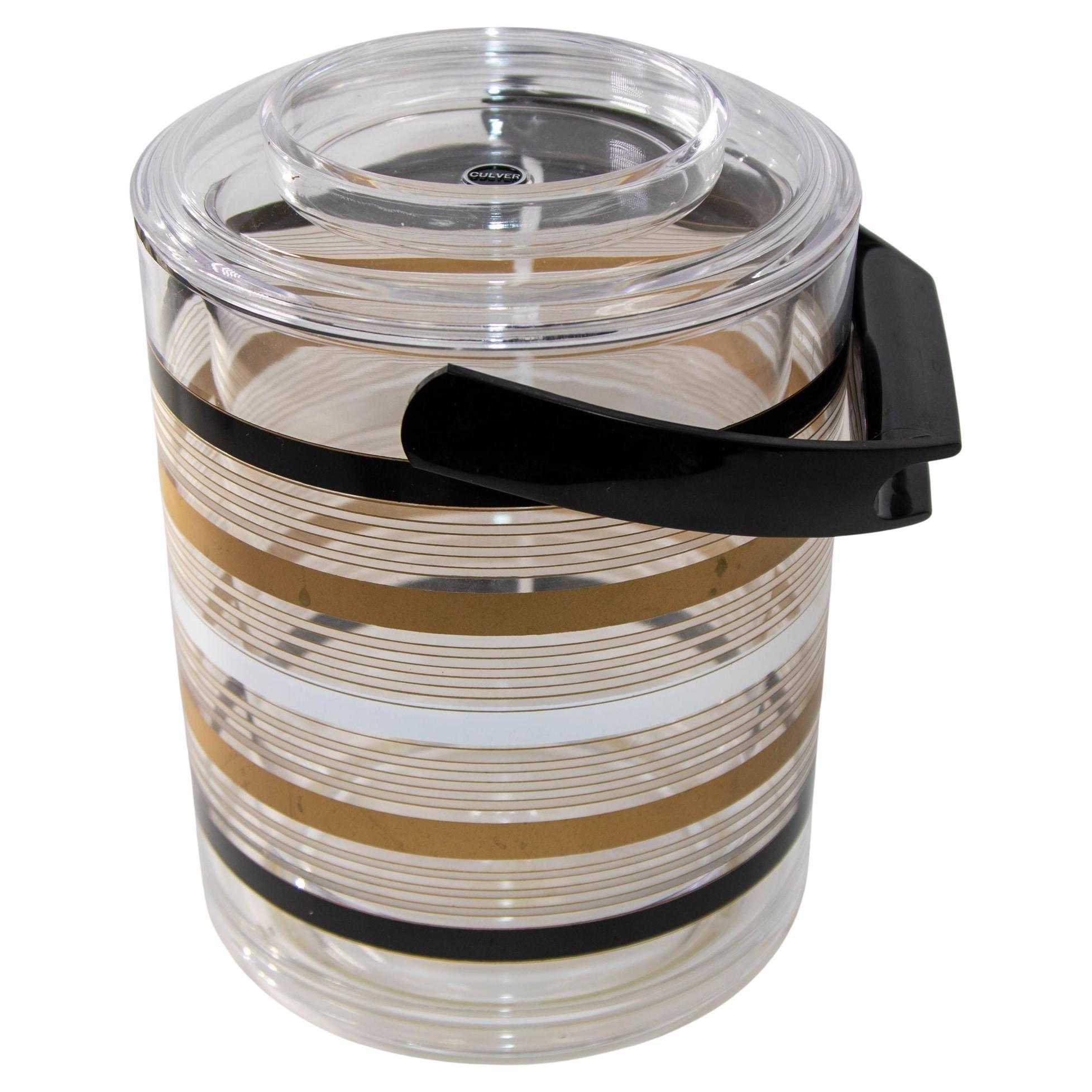 Vintage Culver Ice Bucket Lucite Acrylic Retro 1970 For Sale at 1stDibs