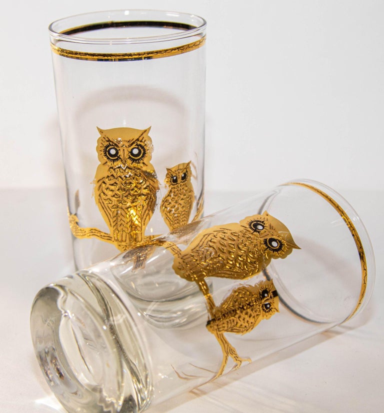 Vintage owl glasses store
