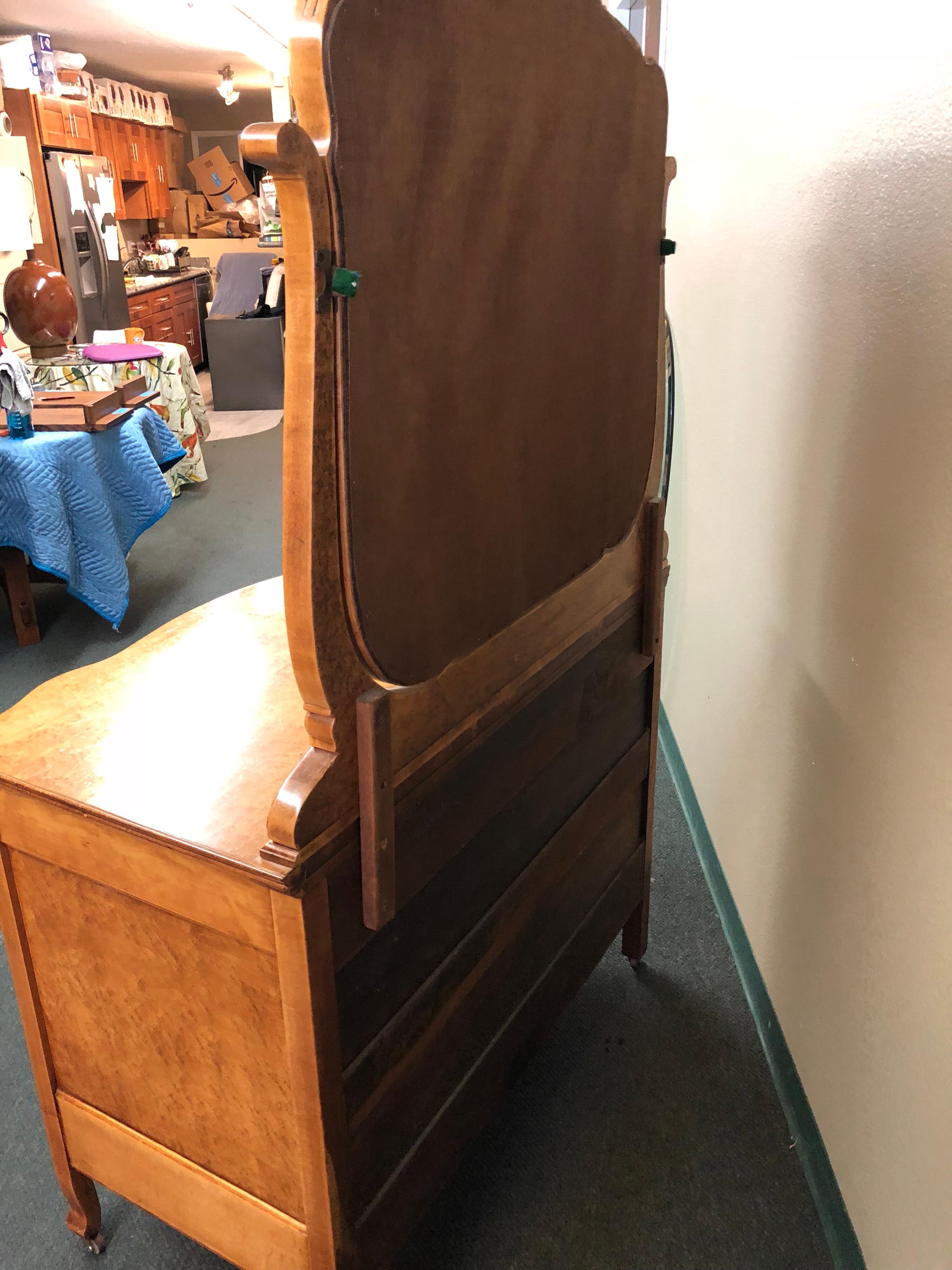 antique maple dresser with mirror