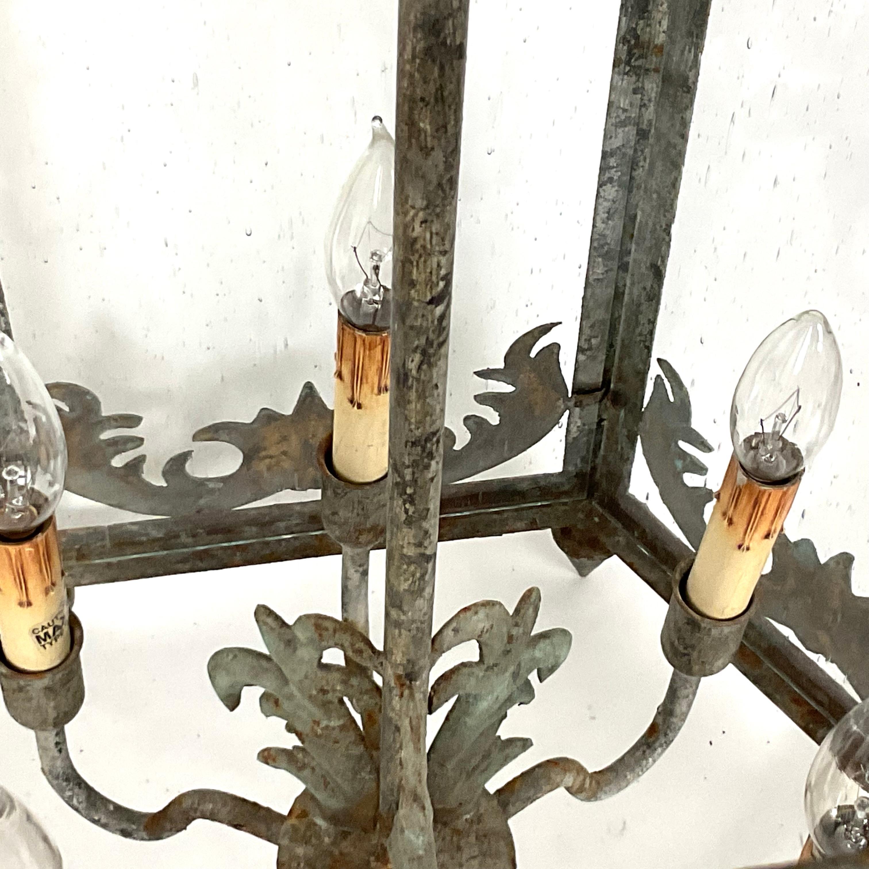 Vintage Curry & Company Large Metal Lanterns For Sale 1