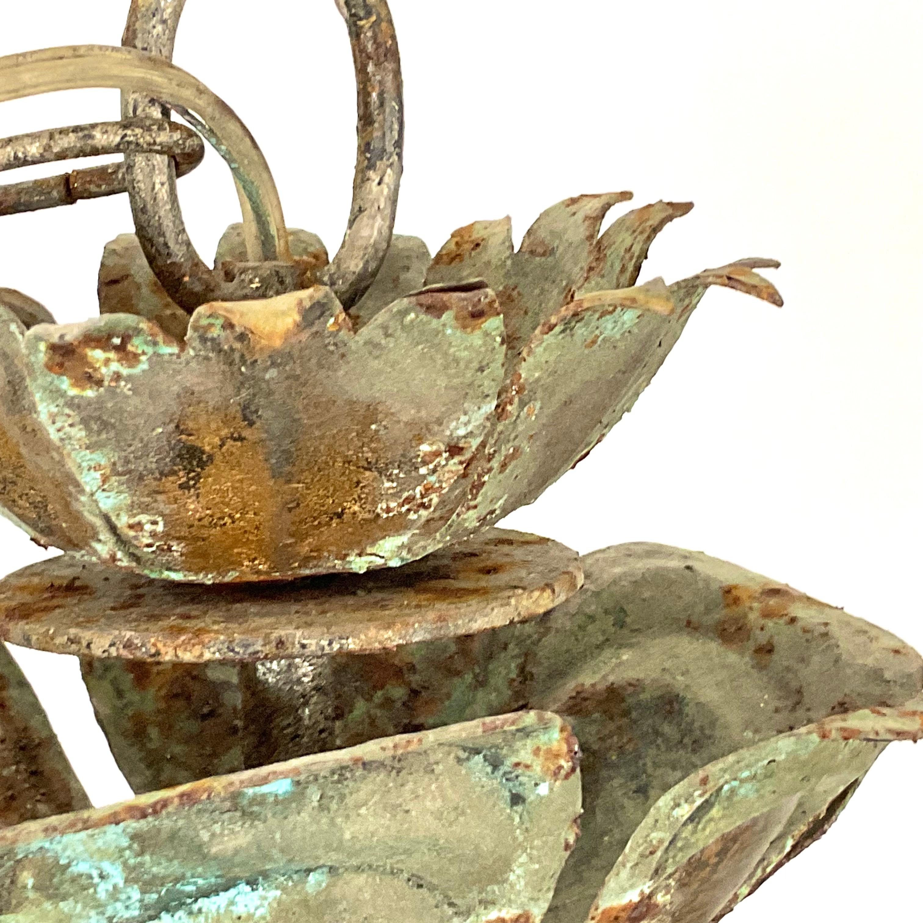 Vintage Curry & Company Large Metal Lanterns For Sale 2
