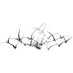 Sculpture murale vintage Curtis Jere Oiseaux en vol