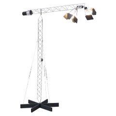 Lampada da terra vintage di Curtis Jere "Crane" per Artisan House, 1977 ca.