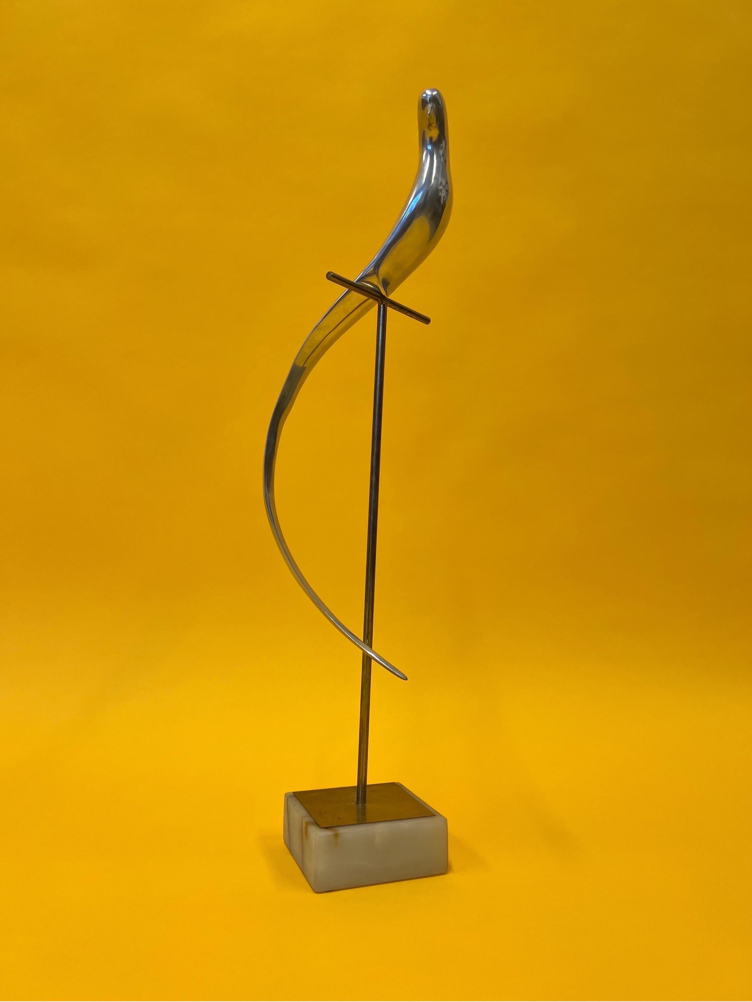 Postmoderne Sculpture de perroquet vintage Curtis Jere en vente