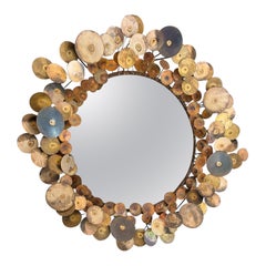 Vintage Curtis Jere "Raindrops" Mirror