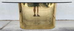 Vintage Curtis Jere Style Brass Dining Table