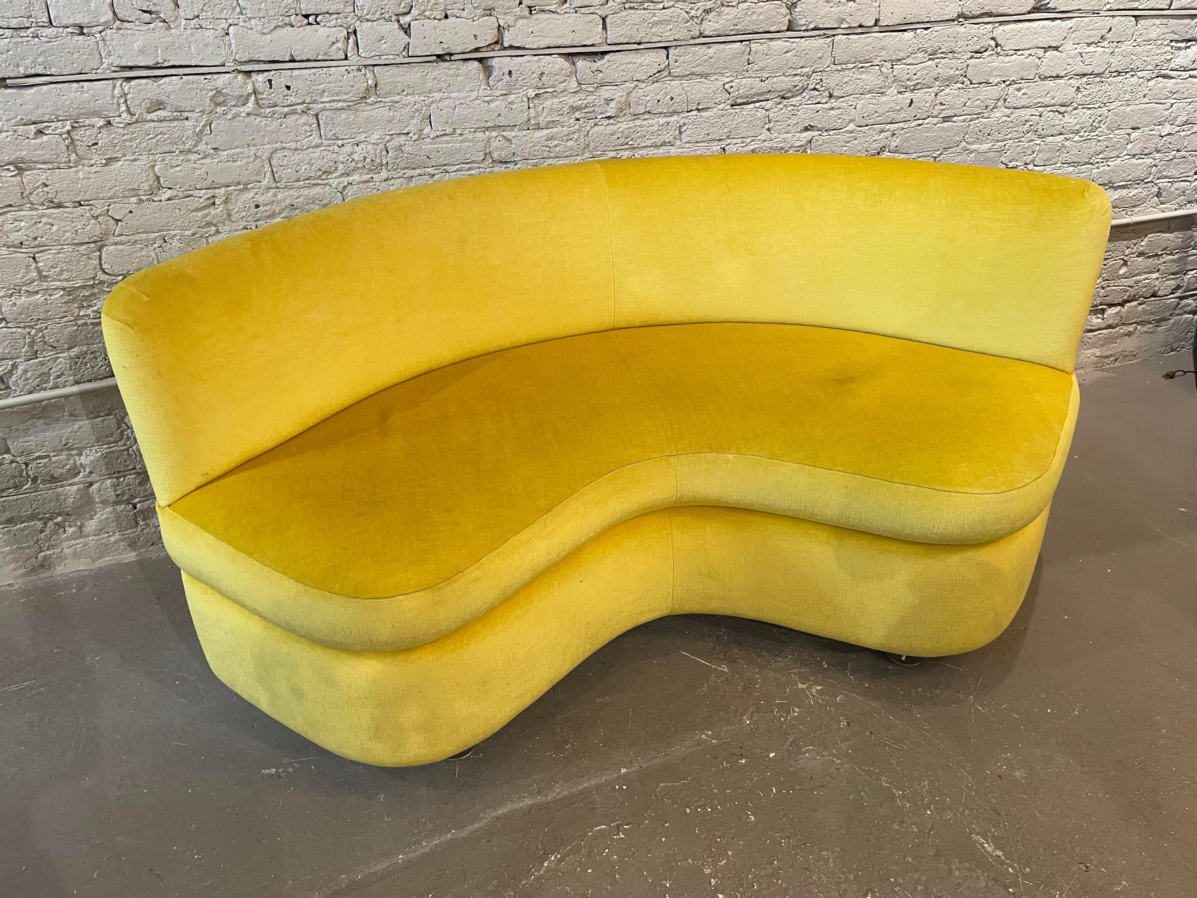 Vintage Curve Loveseats Banquette Sofas - only one available  3