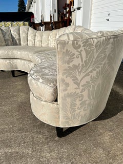 Sofá de 2 piezas Vintage Curved Banana-Estilo moderno danés