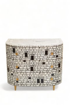 Vintage Curved Chest of Drawers Architettura by Fornasetti