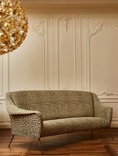 Vintage Curved Sofa, circa 1970