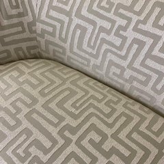 Vintage Curved Sofa, Newly Upholstered