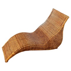 Vintage Curvy Karlskrona Wicker Chairs Lounge for Ikea, circa 1990s