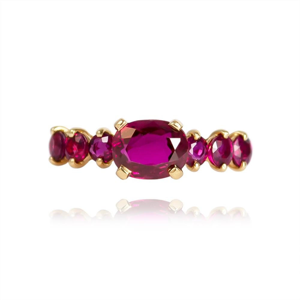 east west ruby ring