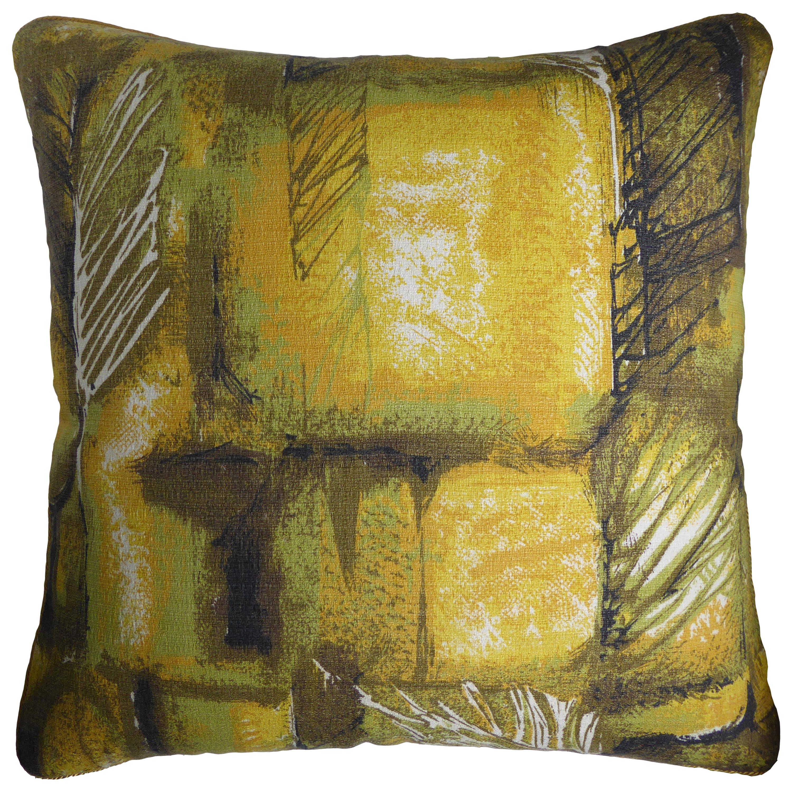 Vintage Cushions, Bespoke-Made Luxury Pillow, 'Feather Leaf Vein', Made in UK