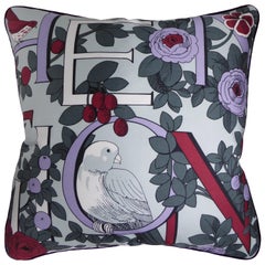 Vintage Cushions, Bespoke-Made Luxury Silk Pillow, 'National Trust' Made in UK