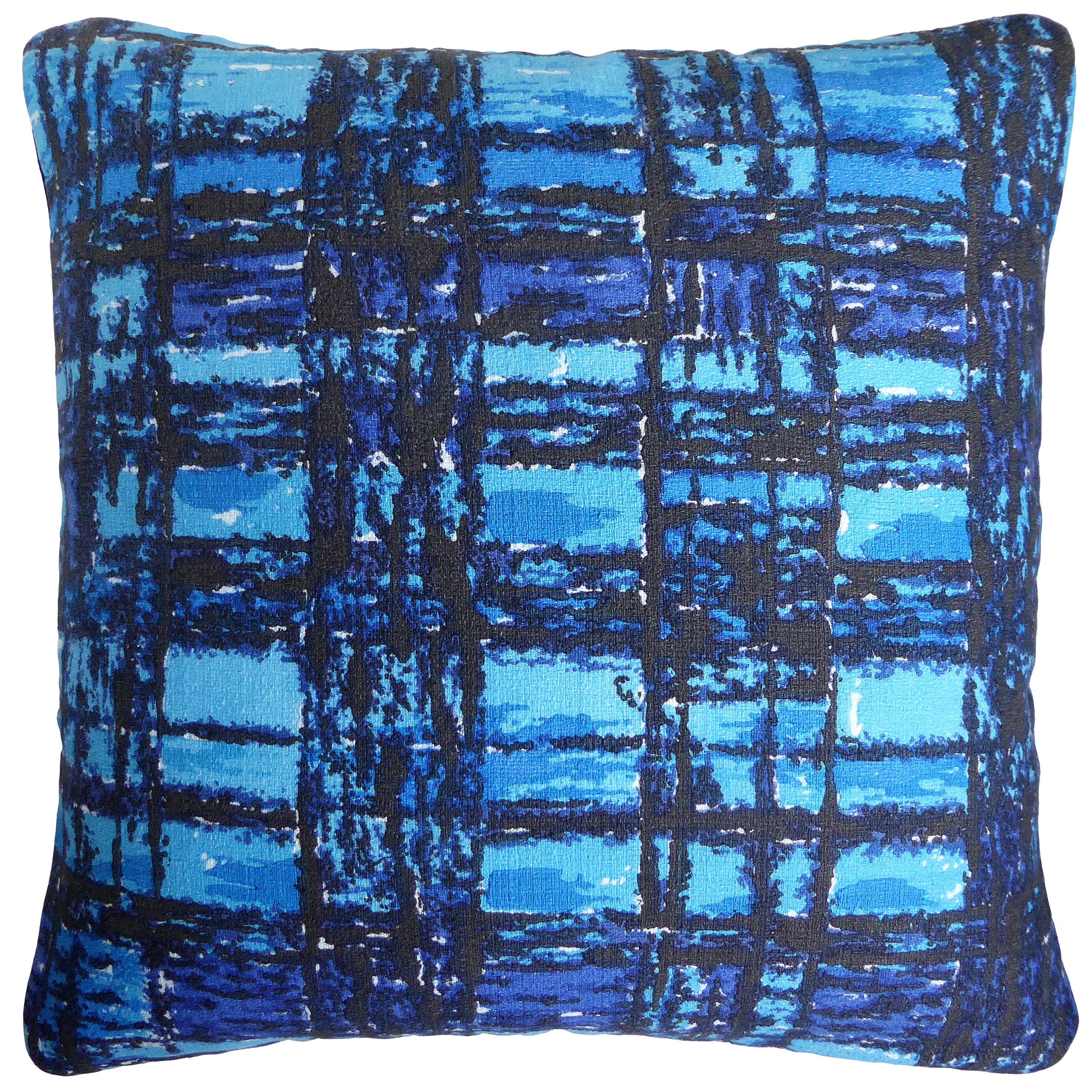 ‘Vintage Cushions’ Bespoke-Made Midcentury Pillow ‘Nicholls Checks' Made in UK