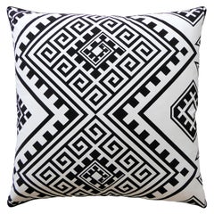 Vintage Cushions' Luxury Bespoke made cotton pillow 'Optical Art' Made in London