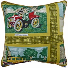 'Vintage Cushions' Luxury Bespoke-Made Pillow '1929 Golden Arrow' Made in London
